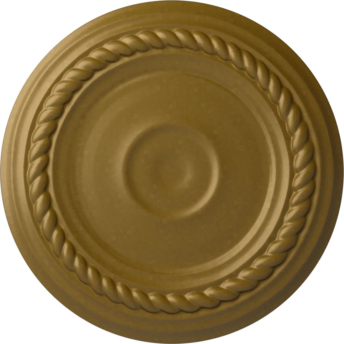Ekena Millwork Cm07Algls Small Alexandria Ceiling Medallion, 7 7/8''Od X 3/4''P (Fits Canopies Up To 4 5/8''), Hand Painted Gold
