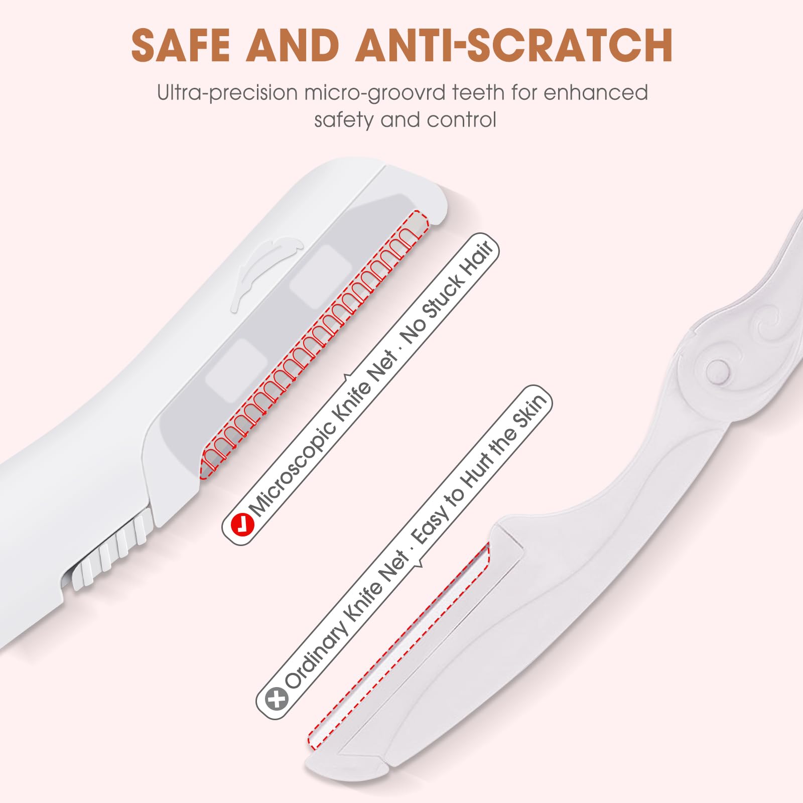 Replacement Blades For Finishing Touch Flawless Dermaplane Glo Facial Exfoliation Razor   White, 18 Pack