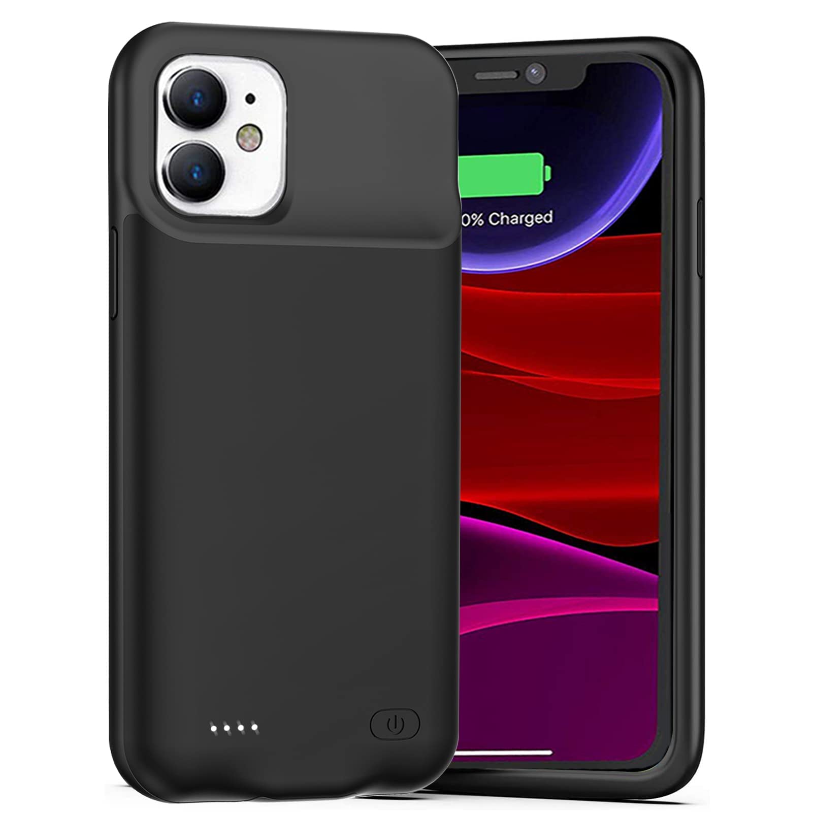 Battery Case For Iphone 11, 7000Mah Ultra Thin Rechargeable Portable Power Charging Case For Iphone 11 (6.1 Inch) Extended Batte