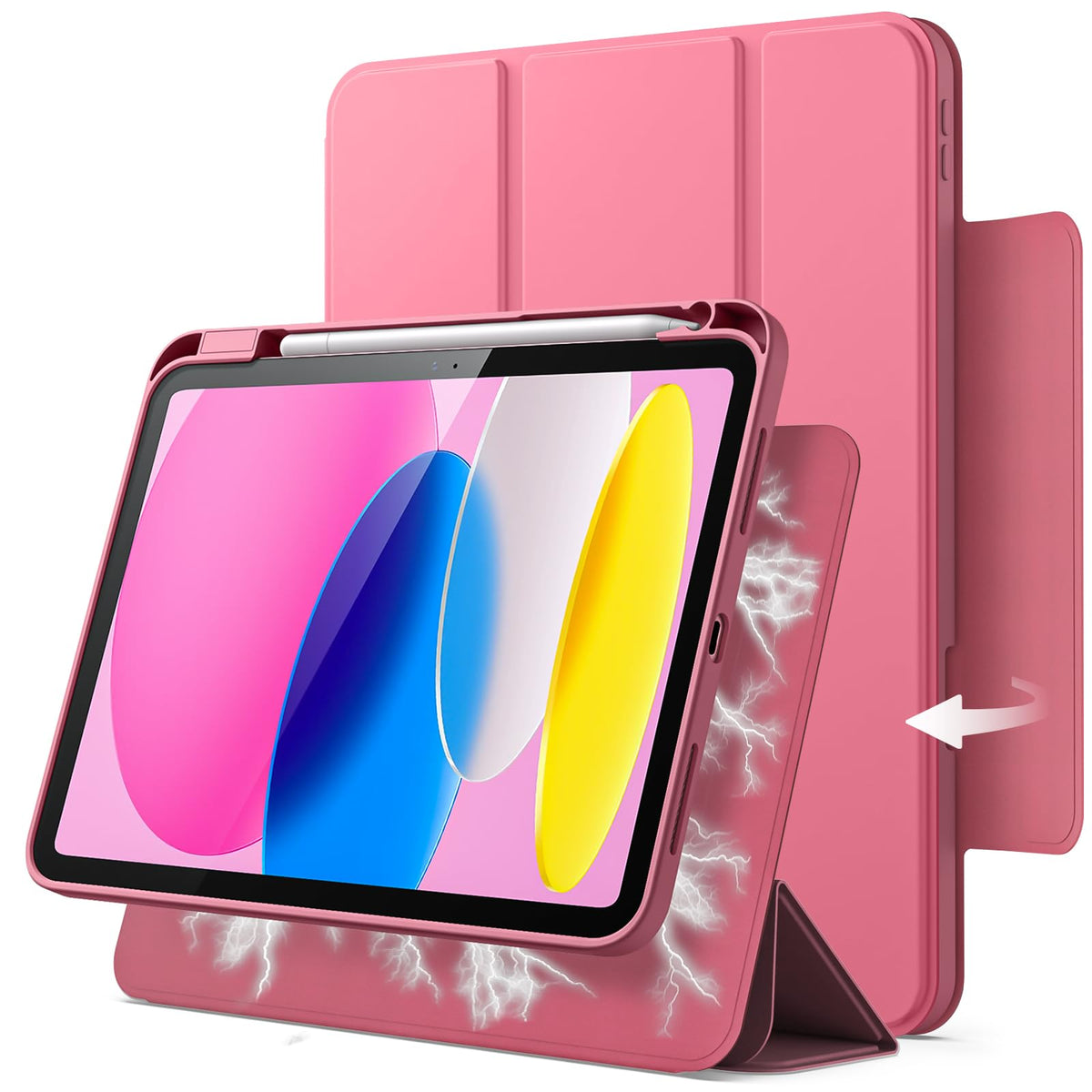 JETech Magnetic Detachable Case for iPad (A16) 11th/10th Generation (2 ...