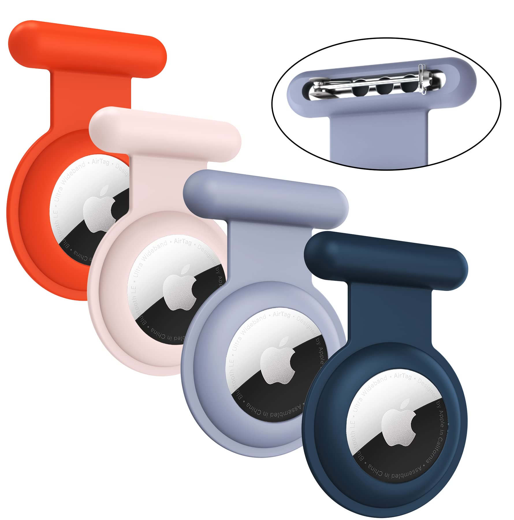 Airtag Holder For Kids Hidden 4 Pack Apple Air Tag Holder Kids Gps Tracker Case,Kids Airtag Holder,The Hidden Air Tags With Pin 