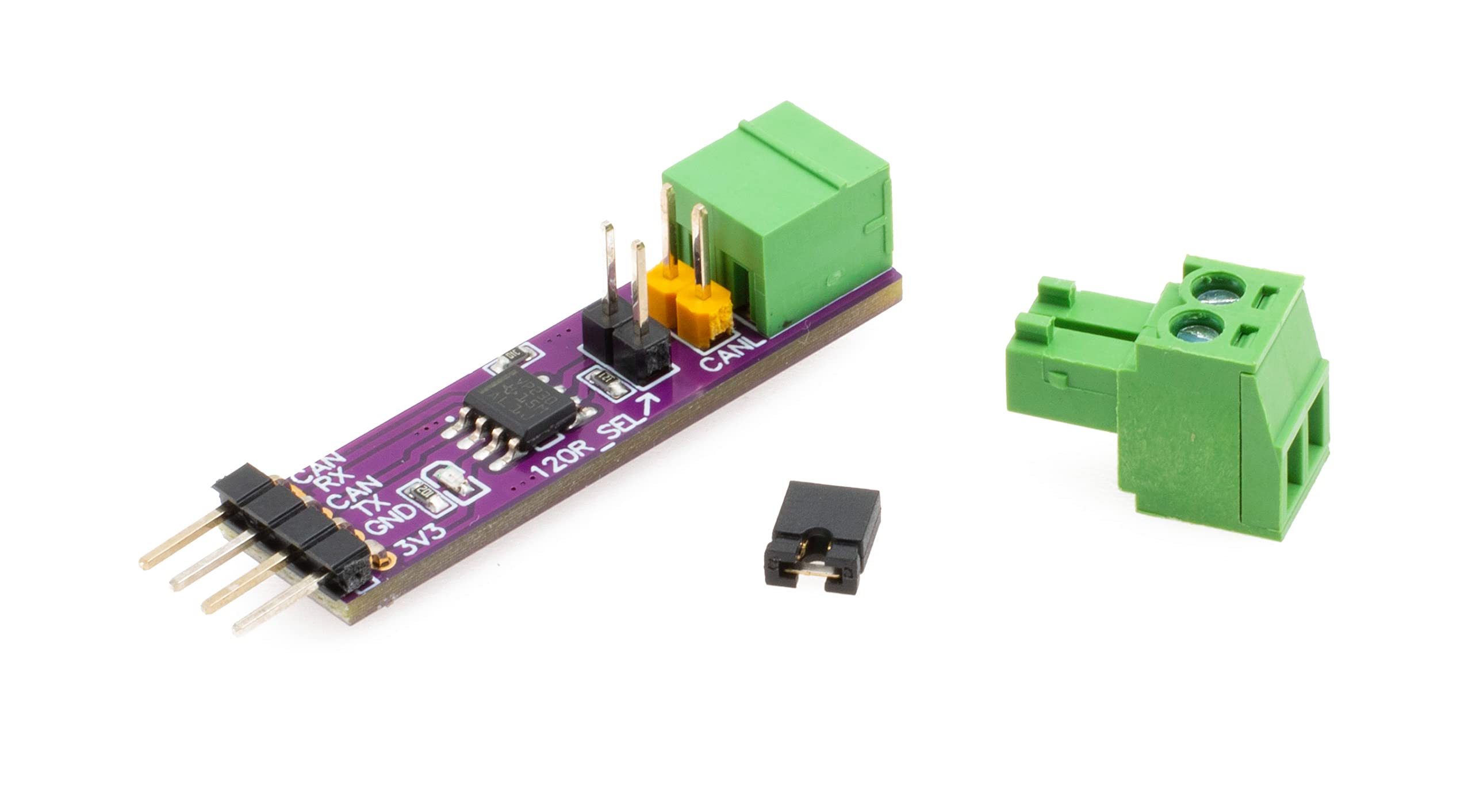 Xicoolee Can Hat Sn65Hvd230 Can Bus Transceiver Module Stably Long Distance Communication Functions Communication Module Single