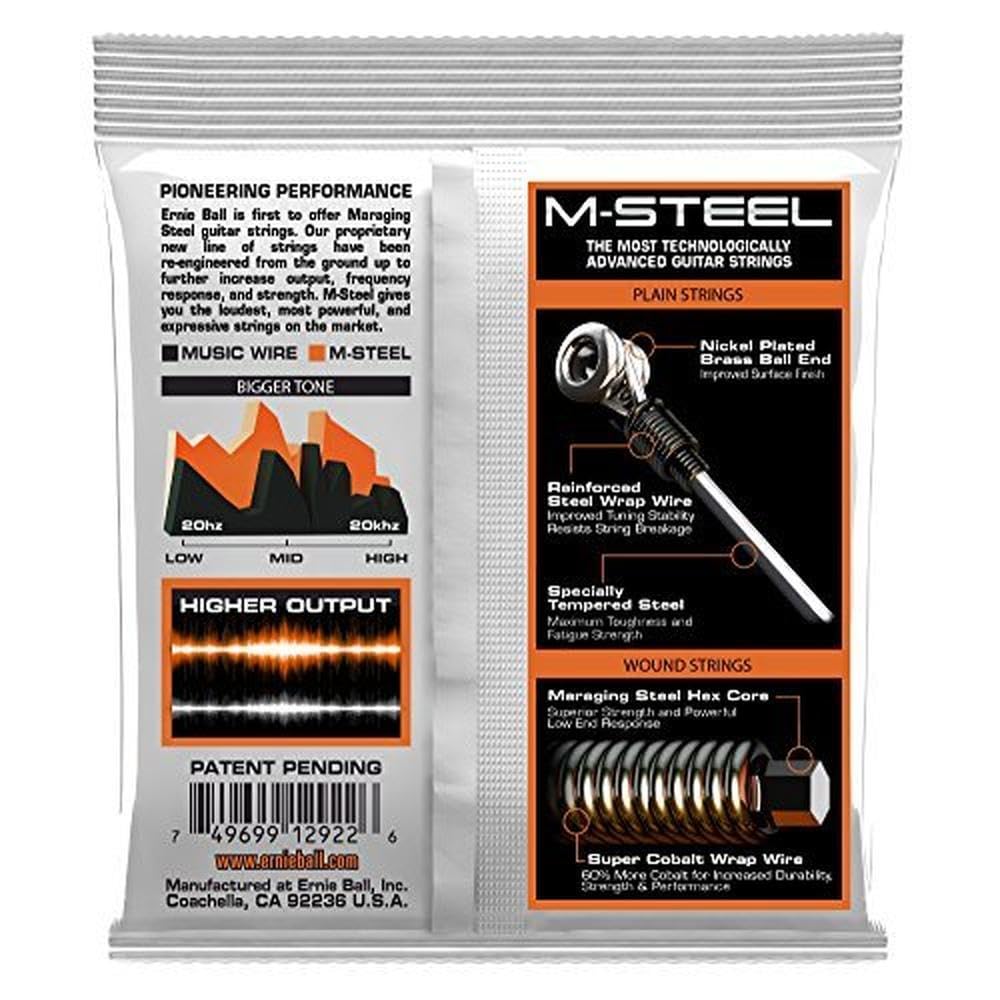 Ernie Ball Hybrid Slinky M Steel Electric Guitar Strings, 9 46 Gauge (P02922)