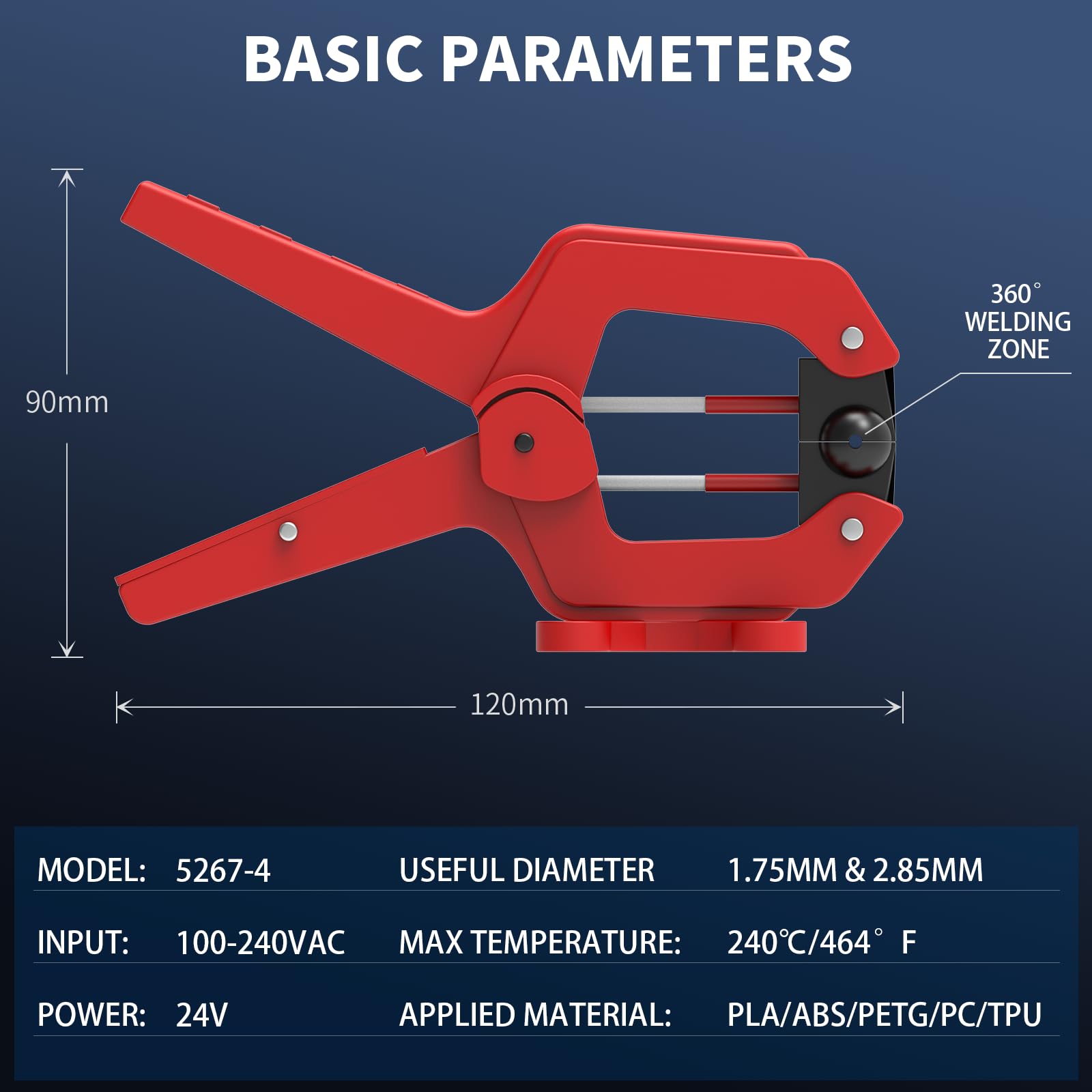Vit Sport Filament Connector - 1.75Mm & 2.85Mm Ultimate Splicer For 3D Printer, Up To 240? Filament Fuser & Joiner, Compatible W