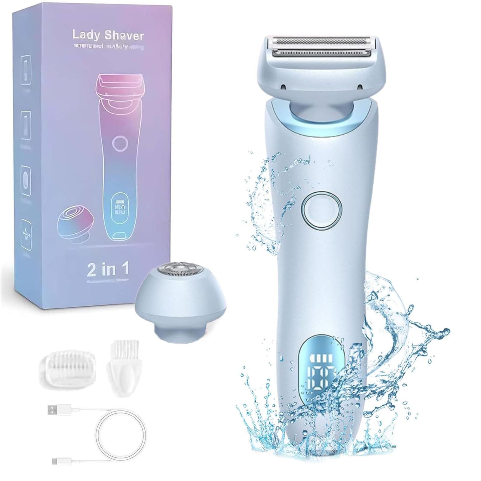 Dusk Razor for Women,The Glide Pro 3.0 Razor,Duskofficial Razor,Dusk Glide Pro 3.0, Electric Shaver for Women,Wet and Dry, Painl