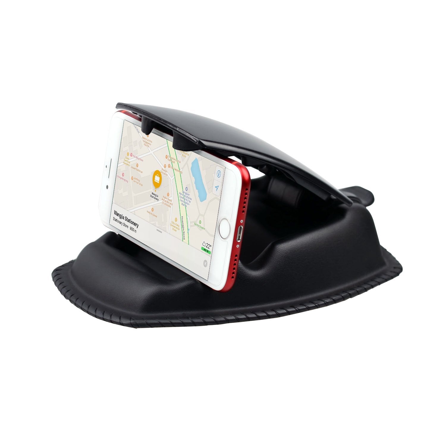 Apps2Car Gps Car Truck Mount, Non Slip Gps Bean Bag Dash Mount 2 In 1 Anti Skid Friction Dashboard Sandbag Clamshell Phone Holder For Garmin Nuvi Tomtom Magellan Navigation & All Cell Phone Iphone