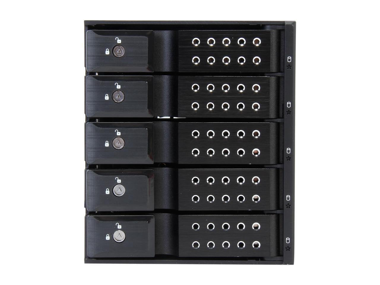Istarusa Group 3X5.25 To 5X3.5 Trayless Black (Bpn De350Ss Black)