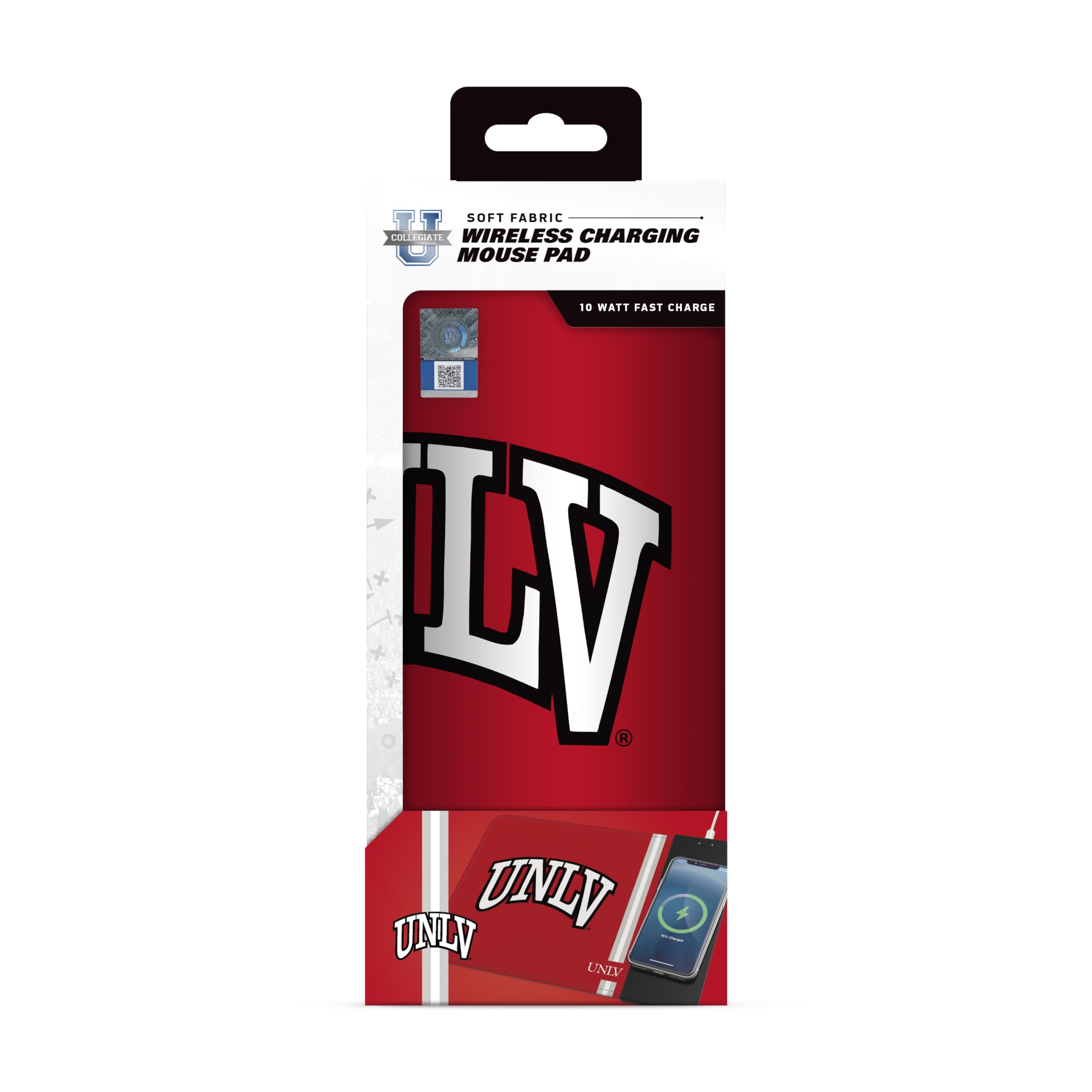 Soar Ncaa Wireless Charging Mouse Pad, Unlv Rebels