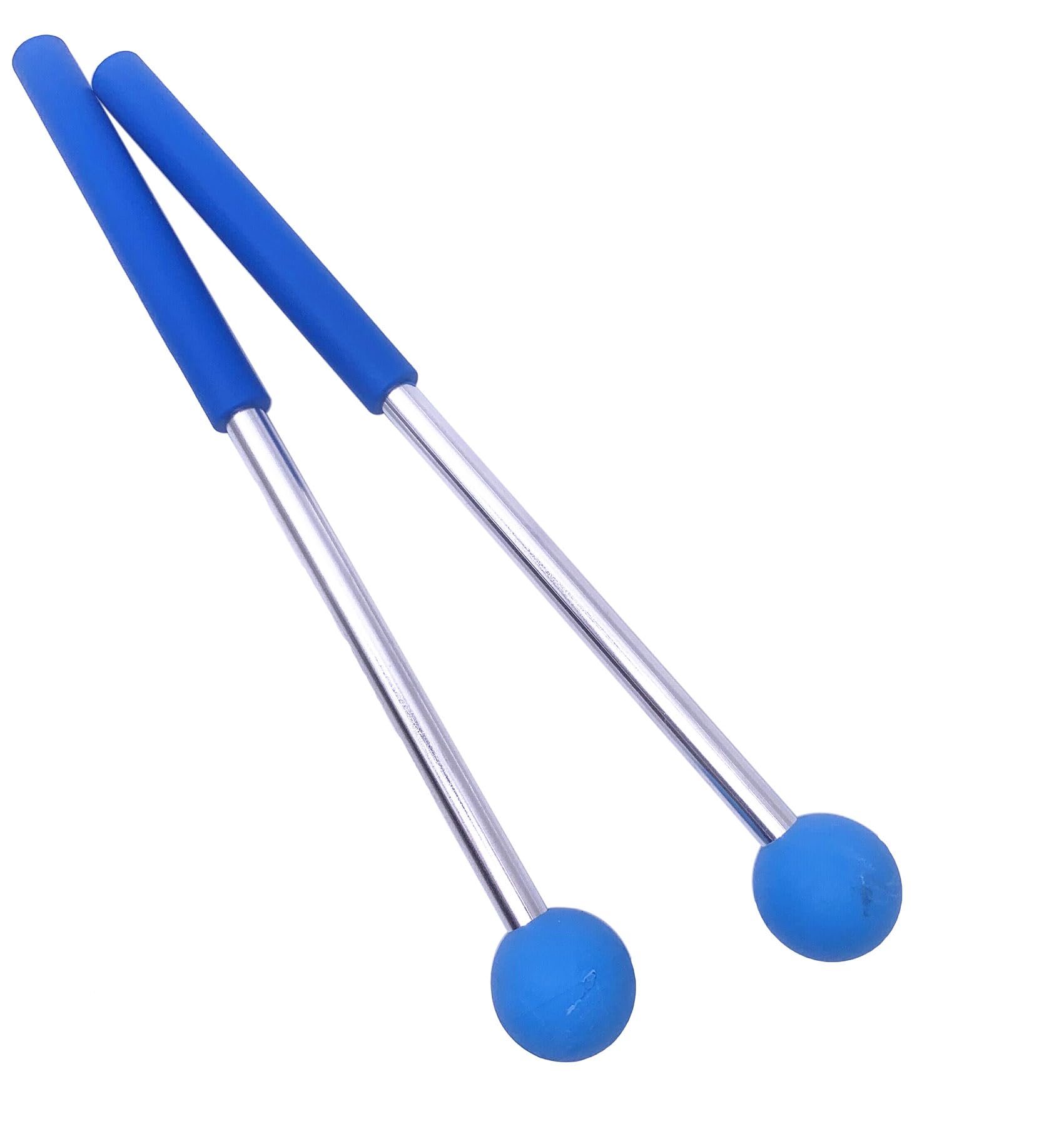 Tuoren Blue Xylophone Mallets Glockenspiel Sticks Rubber Mallets Percussion Sticks For Tongue Drum, Glockenspiel, Xylophone, Chi