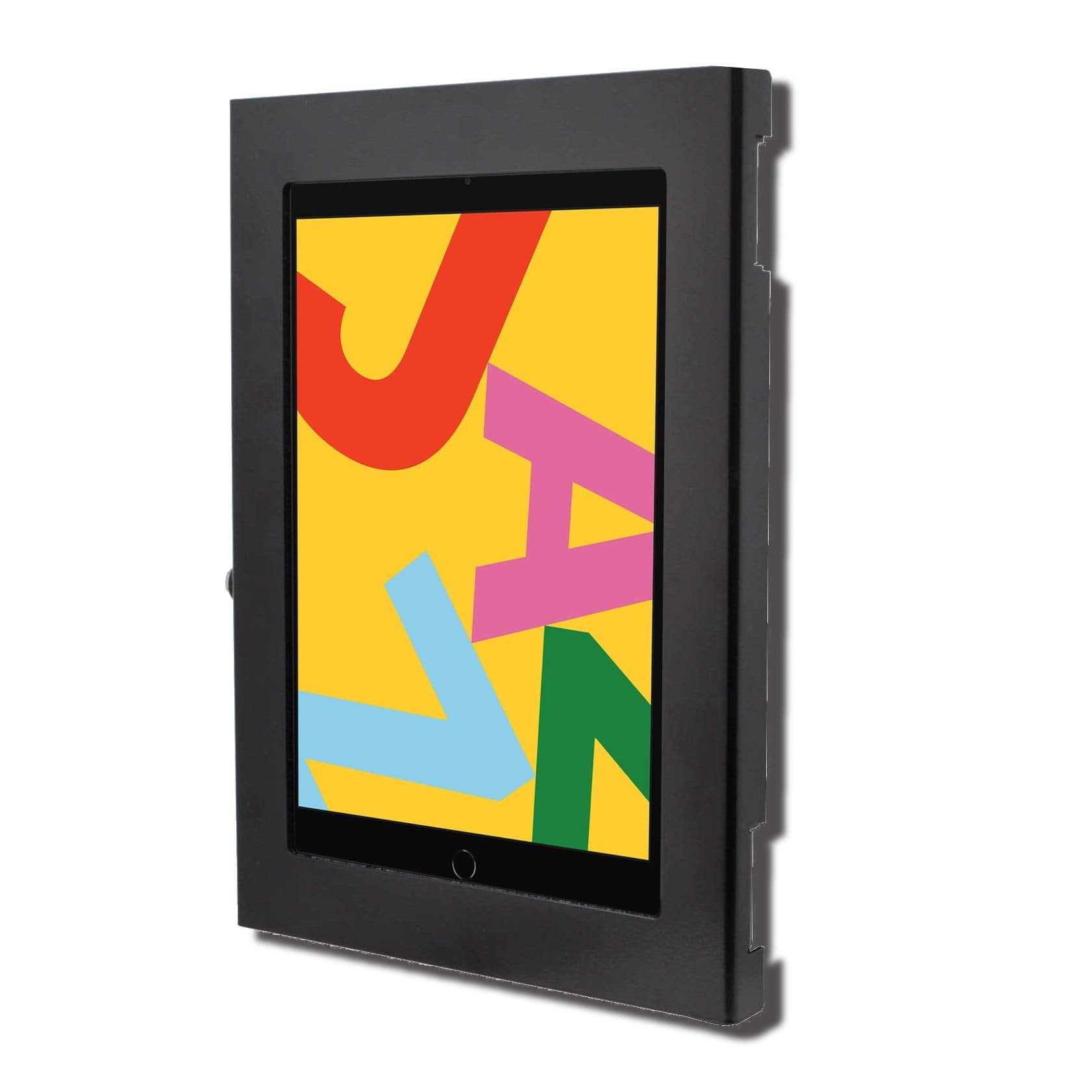 Tabcare Locking Security Metal Case For Apple Ipad 2017 2018 5Th 6Th 9.7' Tablet For Kiosk, Pos, Store, Show Display (Black, Ipad 5/6 9.7')