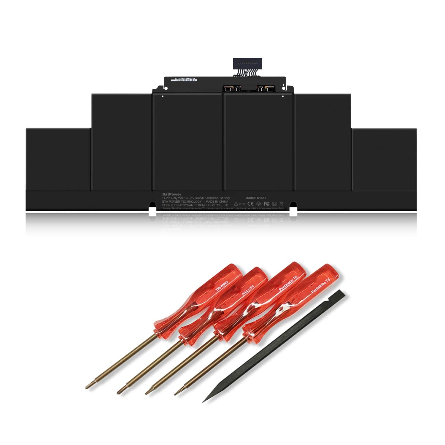 Batpower A1417 Replacement Laptop Battery For Apple Mid 2012 Early 2013 Macbook Pro 15 Inch Retina A1398 Emc 2512 Emc 2673 Batte