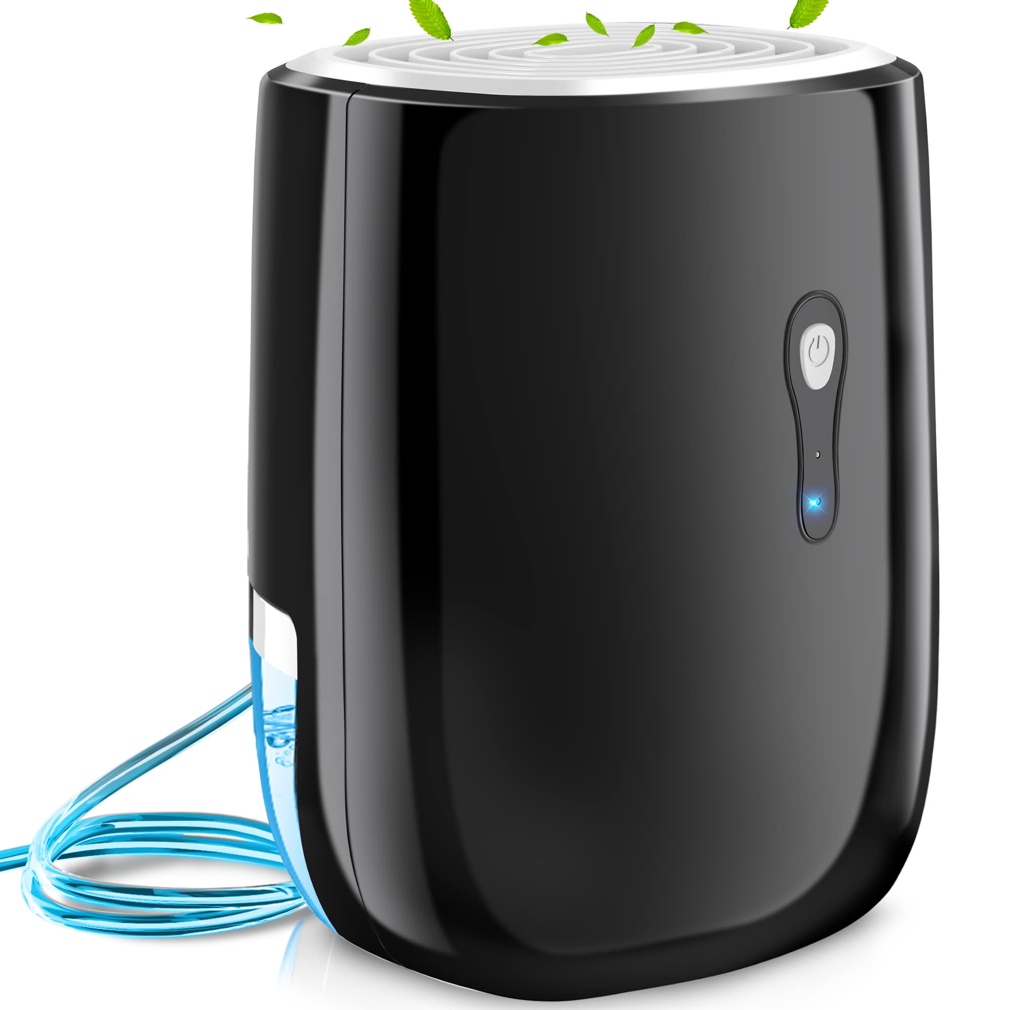 Dehumidifiers For Home,Posdry 27 Oz(800Ml) Small Auto Shut Off Dehumidifiers With Drain Hose,Portable Ultra Quiet Mini Dehumidif