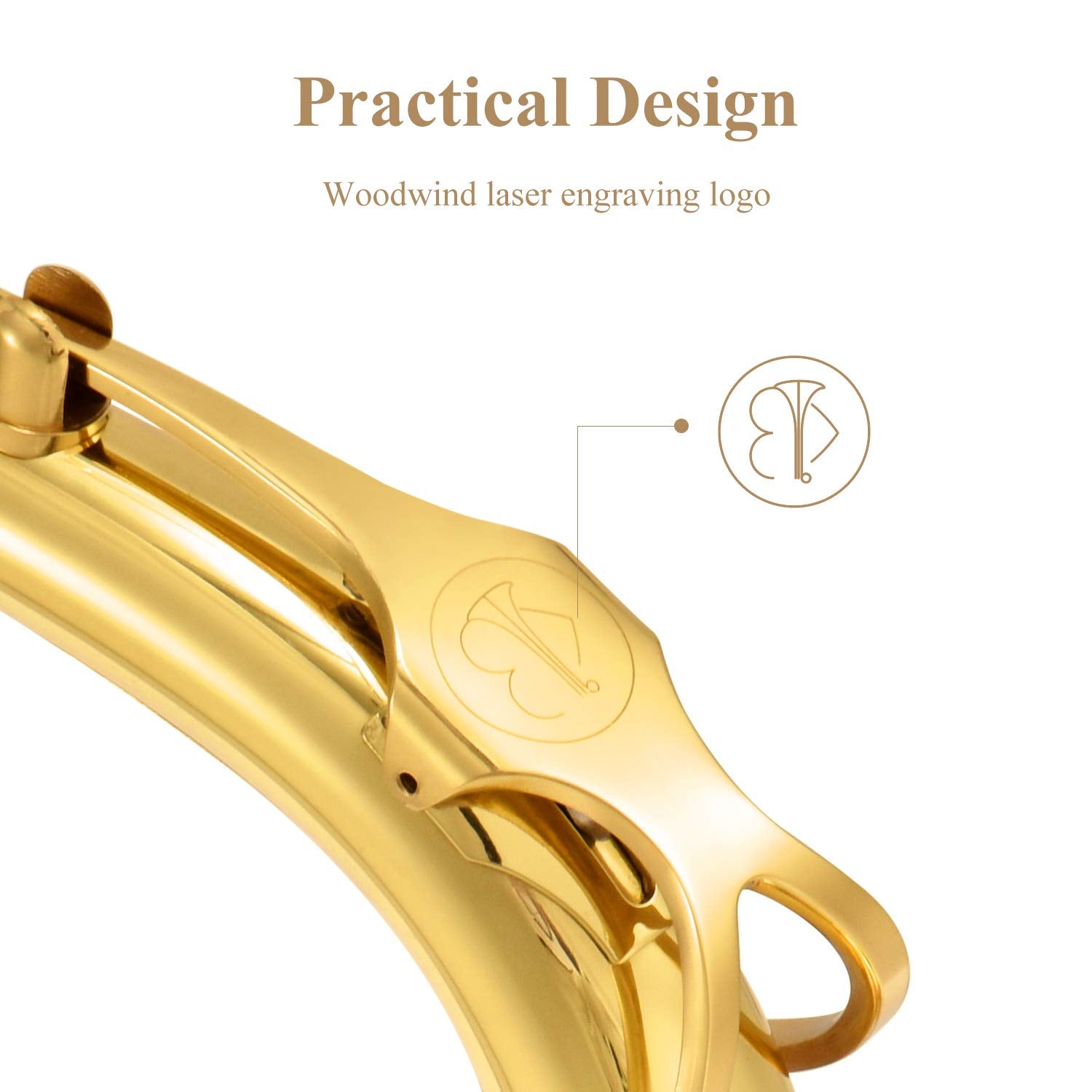 Eastar As ? Student Alto Saxophone E Flat Gold Lacquer Alto Beginner Sax Full Kit With Carrying Sax Case Mouthpiece Straps Reeds