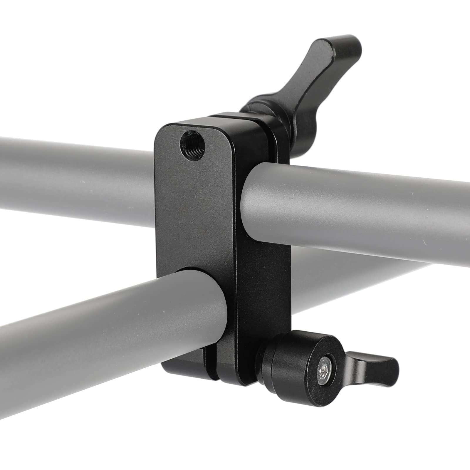 Camvate Right Angle Rod Clamp 15Mm Rod 90 Degree Rotate For Video Camera Dslr Rig(Black) - 1102