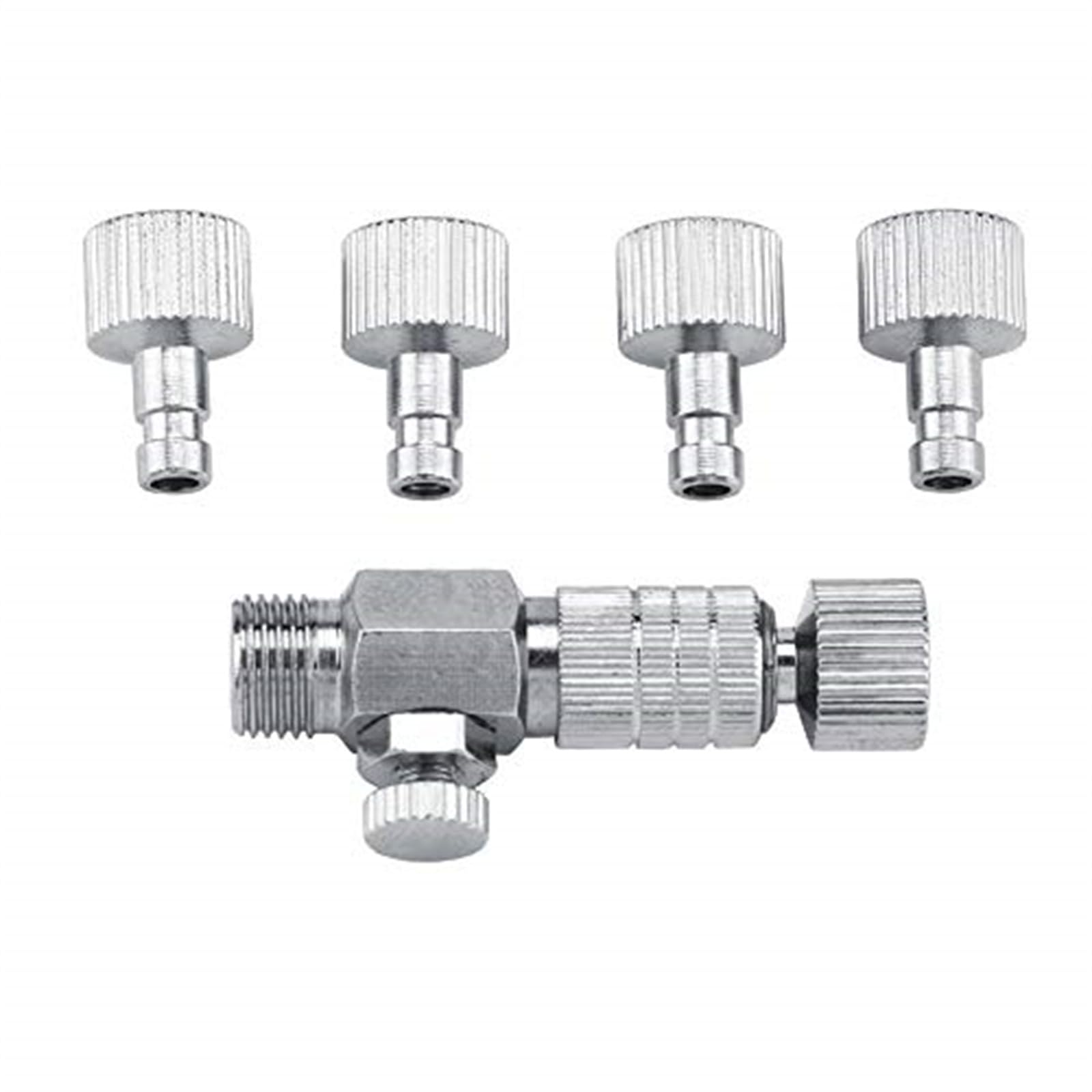 Tbest Harder Steenbeck Airbrush Quick Connect,Airbrush Quick Release Disconnect Adapter 1/8 In Bsp Male And Female Connections A