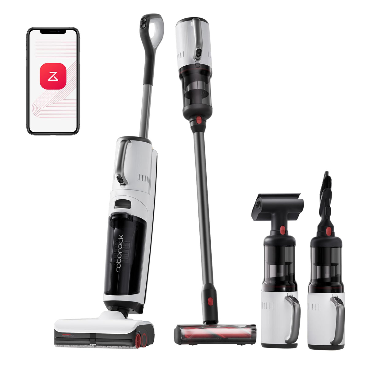 Roborock Dyad Pro Combo Wet Dry Vacuum Cleaner, 5 In 1 Cordless Vacuum For Multi Surface, 17000Pa Suction, Vanquish Wet And Dry