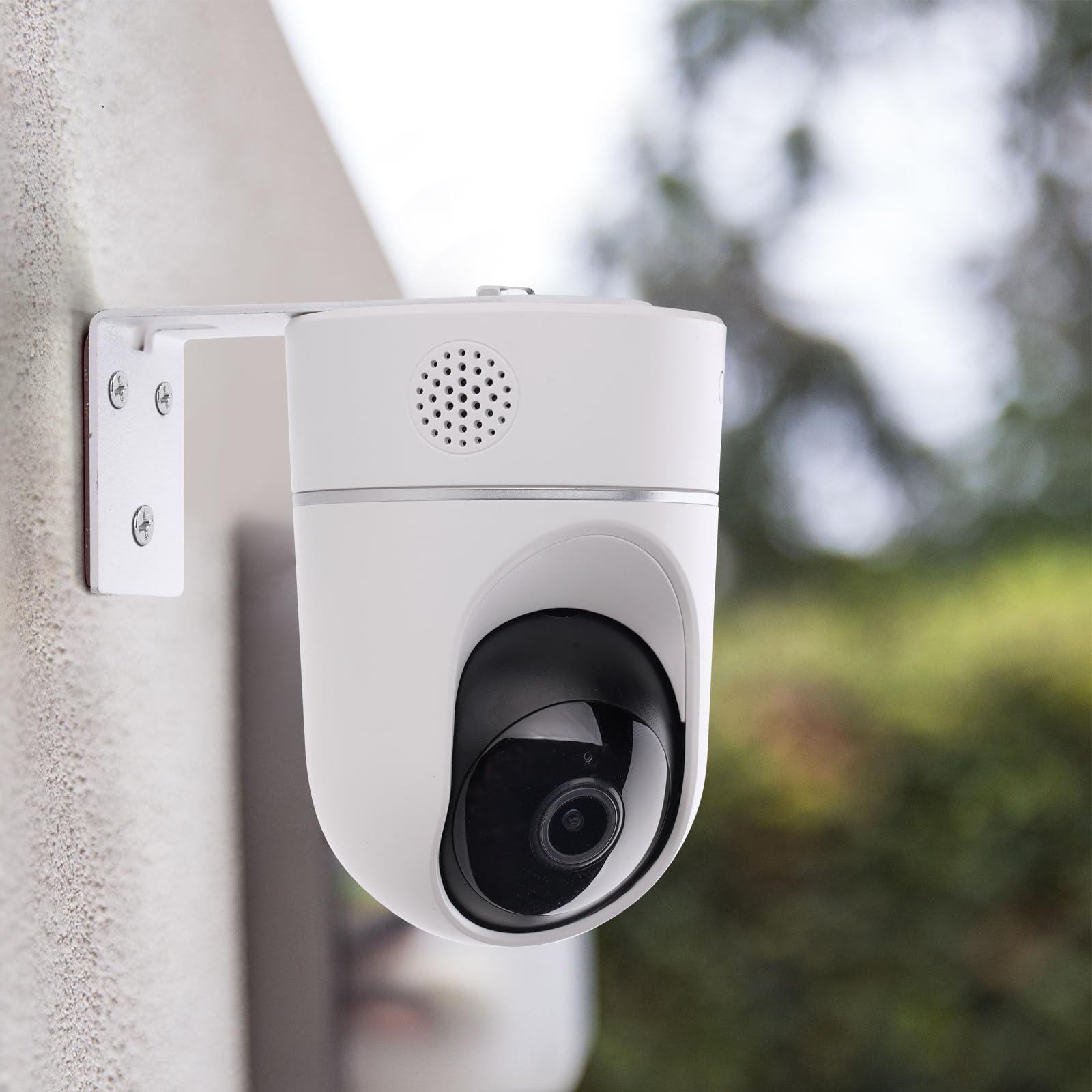 UYODM Adhesive Metal Wall Mount for Eufy Security Solo Indoor Cam E220 & P24, No Drilling, White, Easy Installation, 2-Pack