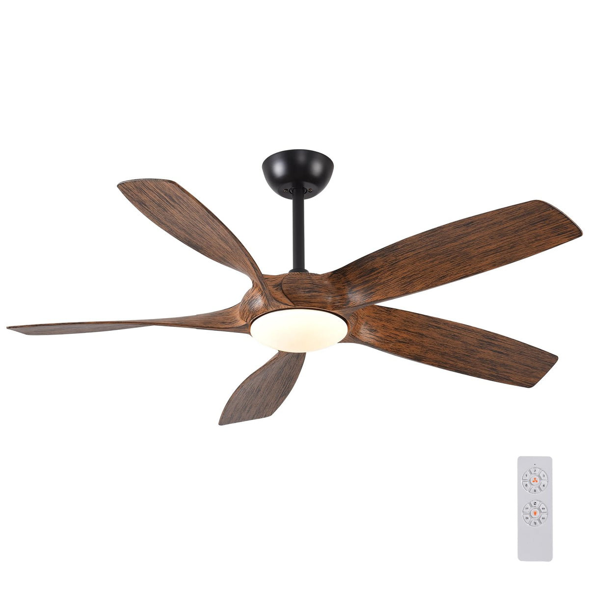 Ahawill Ceiling Fans With Lights,42'' Outdoor Modern Ceiling Fan With Light And Remote Control,6 Speed,Reversible,Noiseless,3 Bl