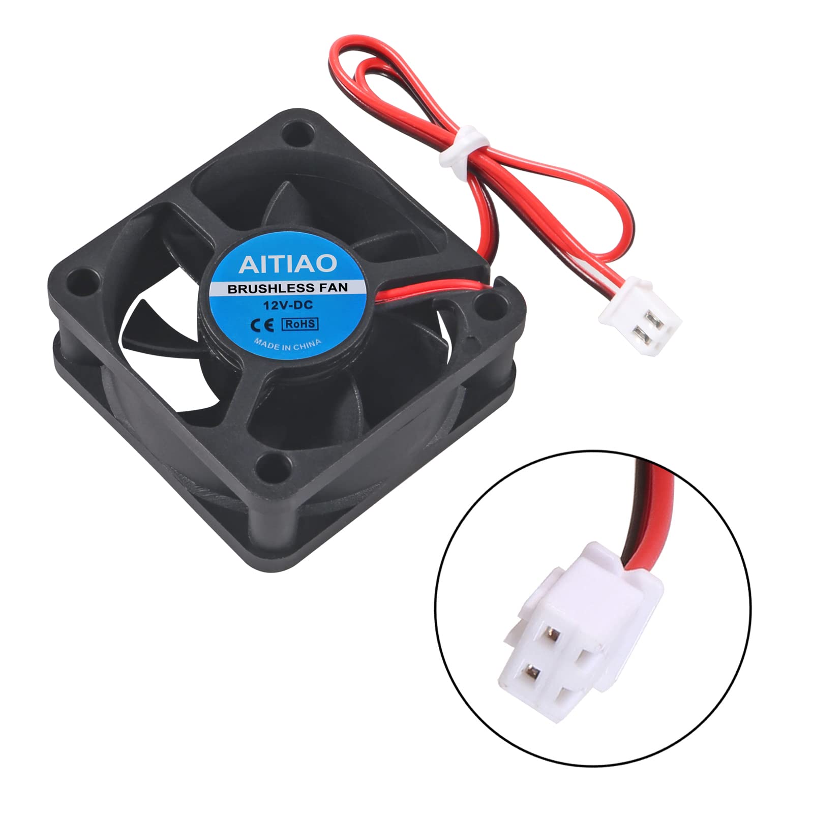 Aitiao 4Pcs 5020 Brushless Cooling Fan Computer Case Fan Dc 12V 50Mm 50Mm 20Mm Quiet Muffin Fan Oil Bearing High Speed Cooling F