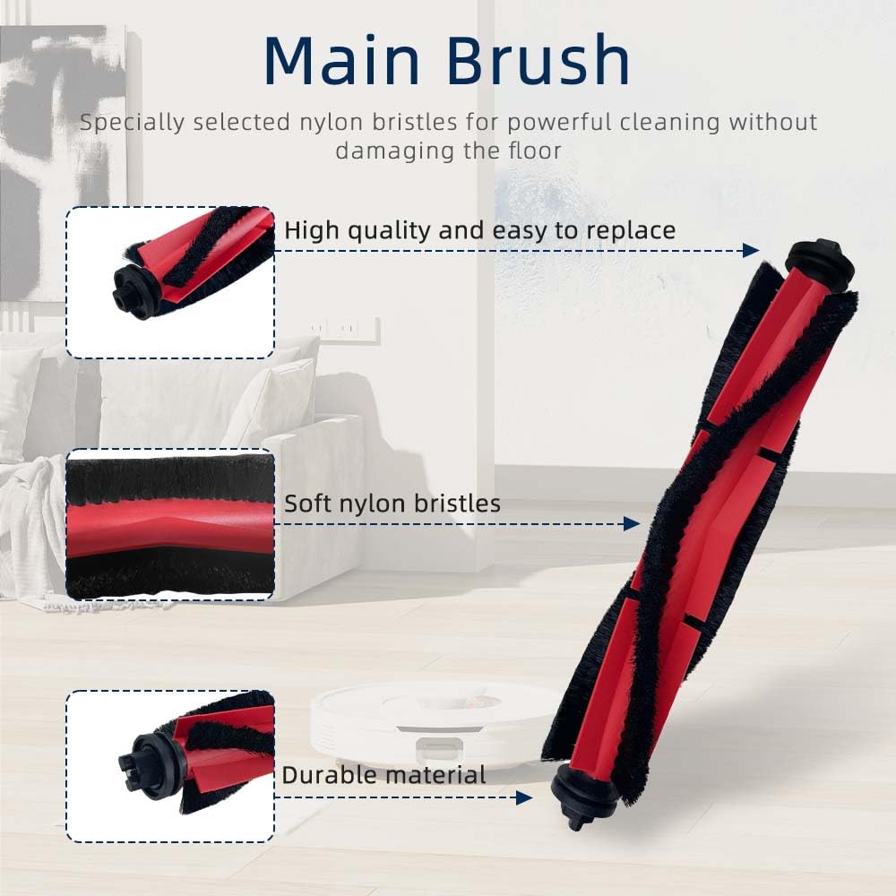 Compatible For Roborock Q5 Replacement Parts, For Q5+, Q5 Plus Robot Vacuum Cleaner Brush Filter Replacement Spare Parts Accesso