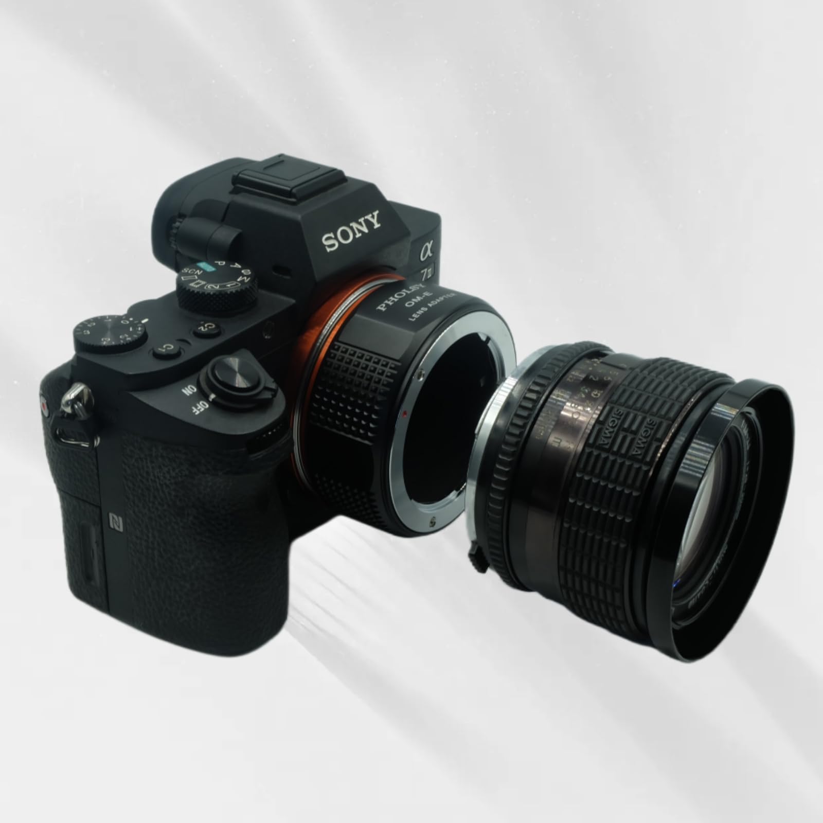 Pholsy Lens Mount Adapter Compatible With Olympus Zuiko Om Lens To E Mount Camera Compatible With Sony A1 A9Ii A7S Iii/Ii, A7R V