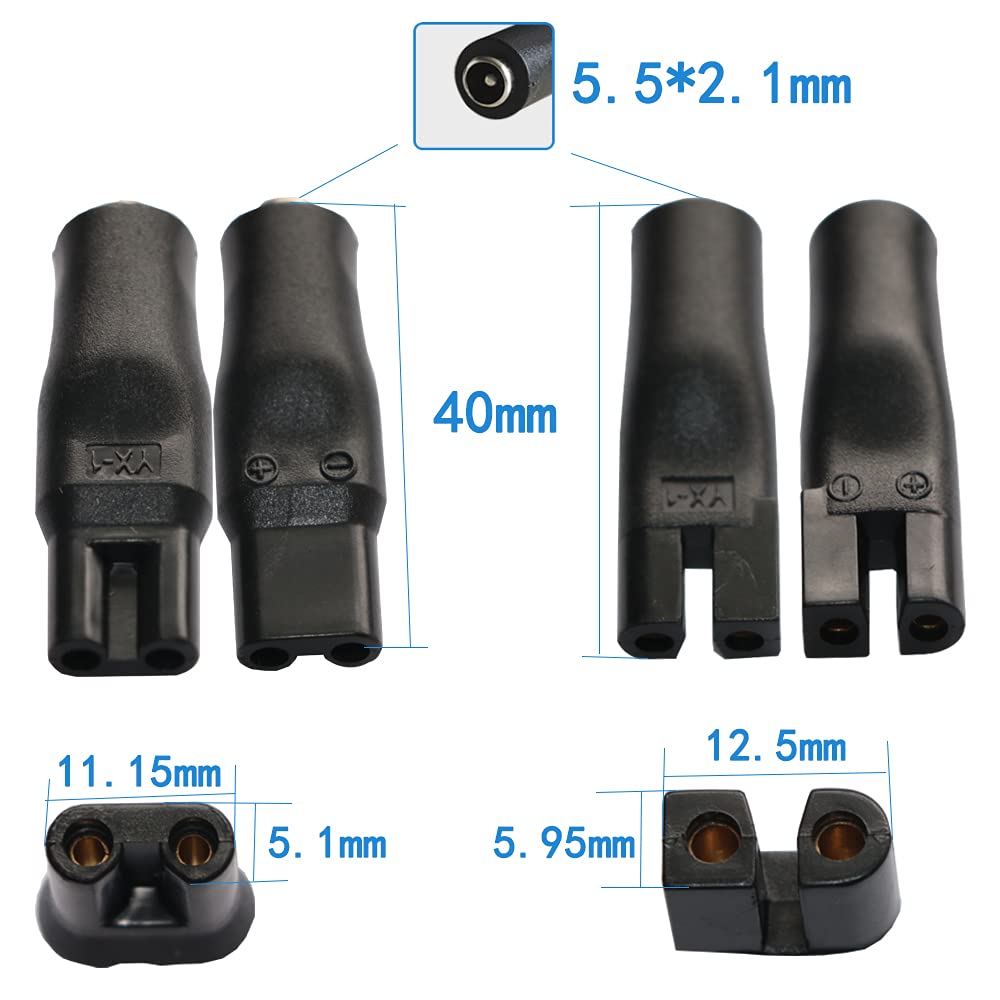 Rgzhihuifz Power Cord 5V Replacement Charger Usb Adapter Is Suitable For A Variety Of Electric Hairdressers, Shavers, Purifiers,