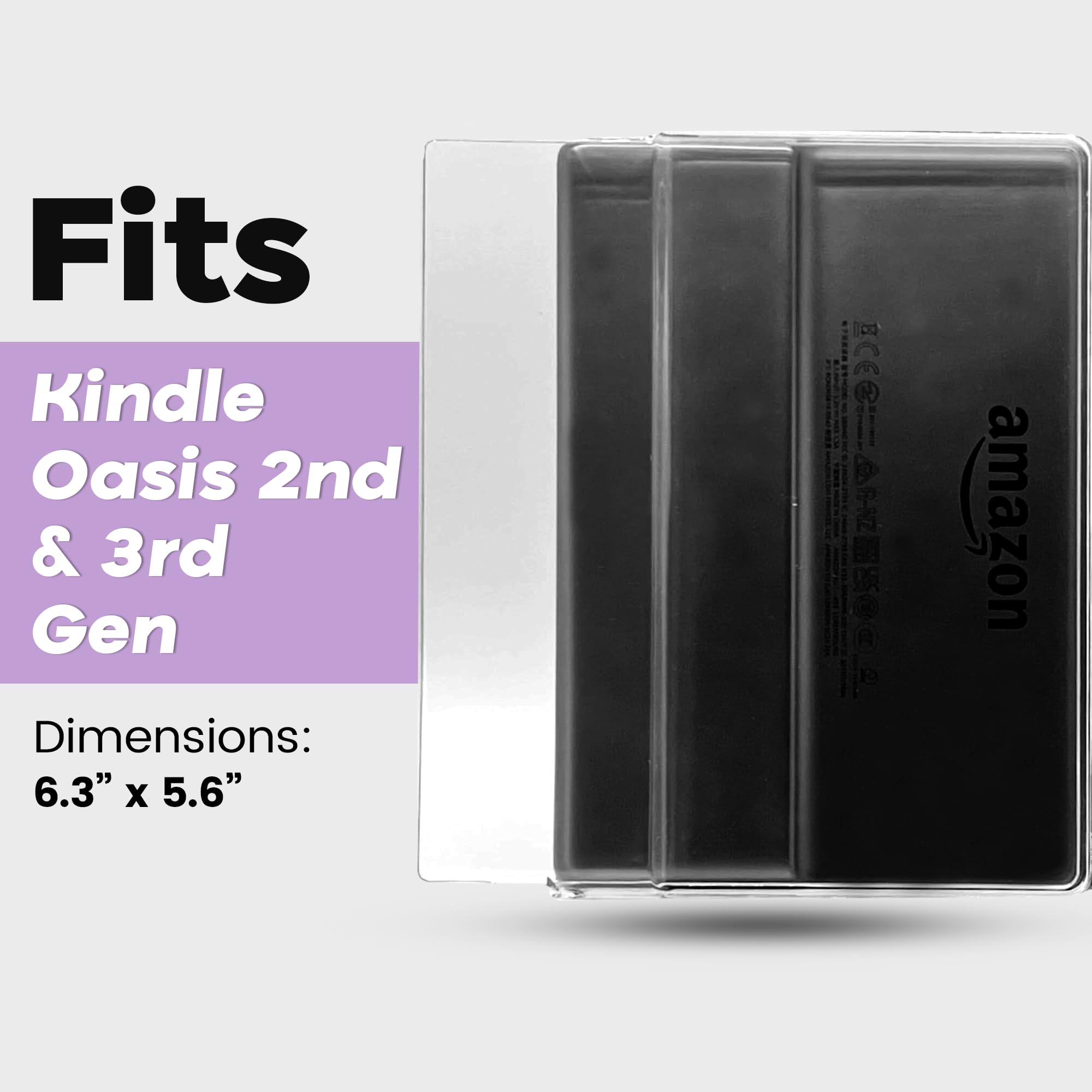 Strapsicle Clear Case For Kindle Oasis 2 & 3   Transparent Silicone Protector Cover For Kindle Devices 40 Bonus Stickers Include