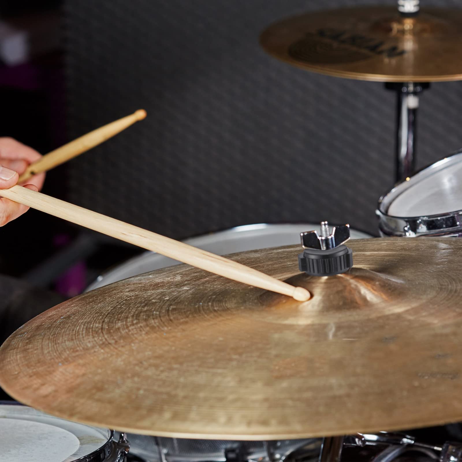 12 Pcs Plastic Cymbal Nuts For Percussion Drum Kit, 8 Mm Cymbal Mate Rapid Release Cymbal Topper For Percussion Replacement Part