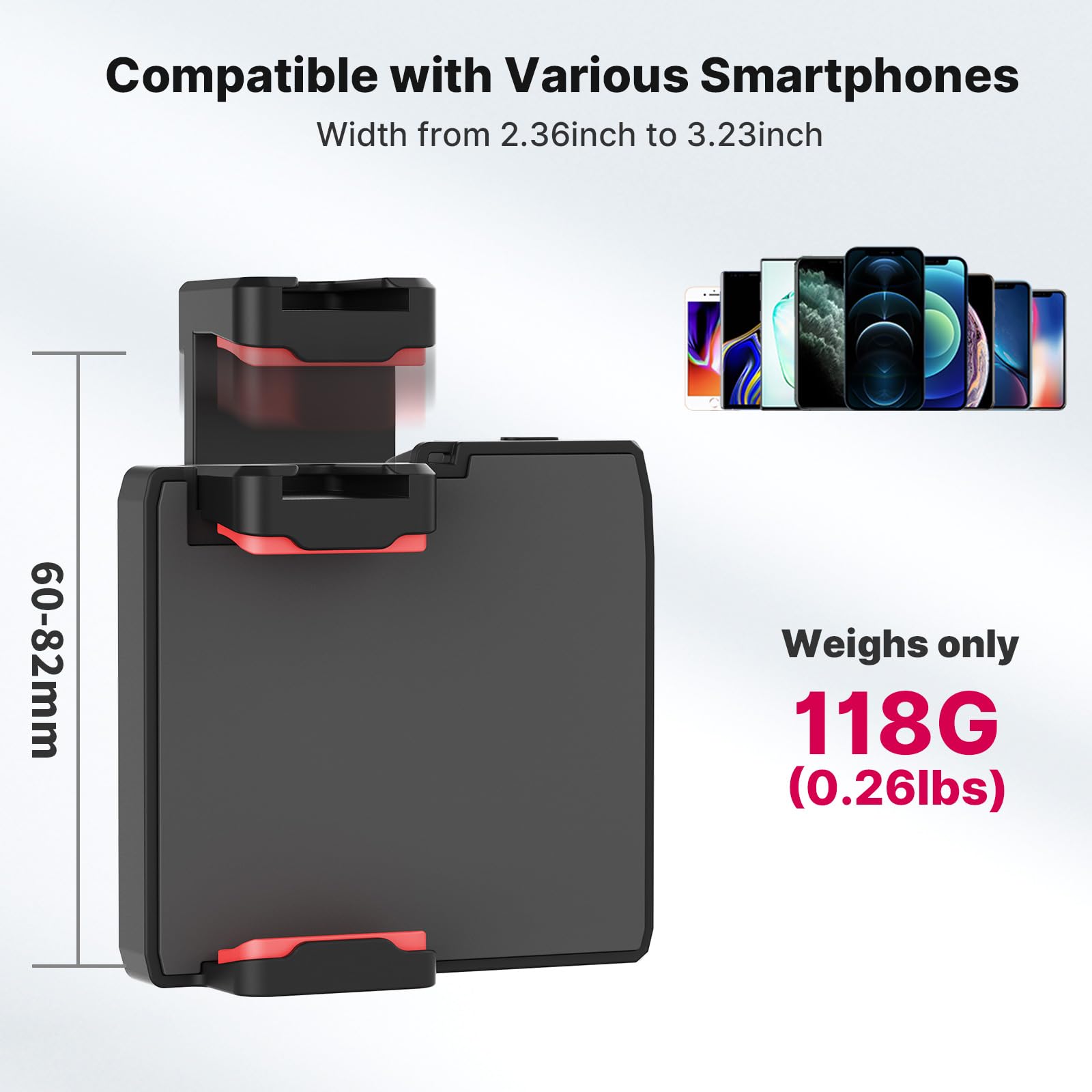 Cg-02 Grip Holder For Smartphone Upgraded Phone Camera Grip W Remote Shutter Handheld Tripod Mount Fill Light Handheld Photograp