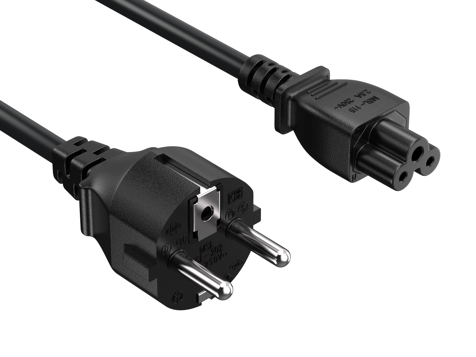 Cable Leader 6ft European Schuko 3Prong Notebook Power Cord (CEE 7/7 to IEC320 C5)