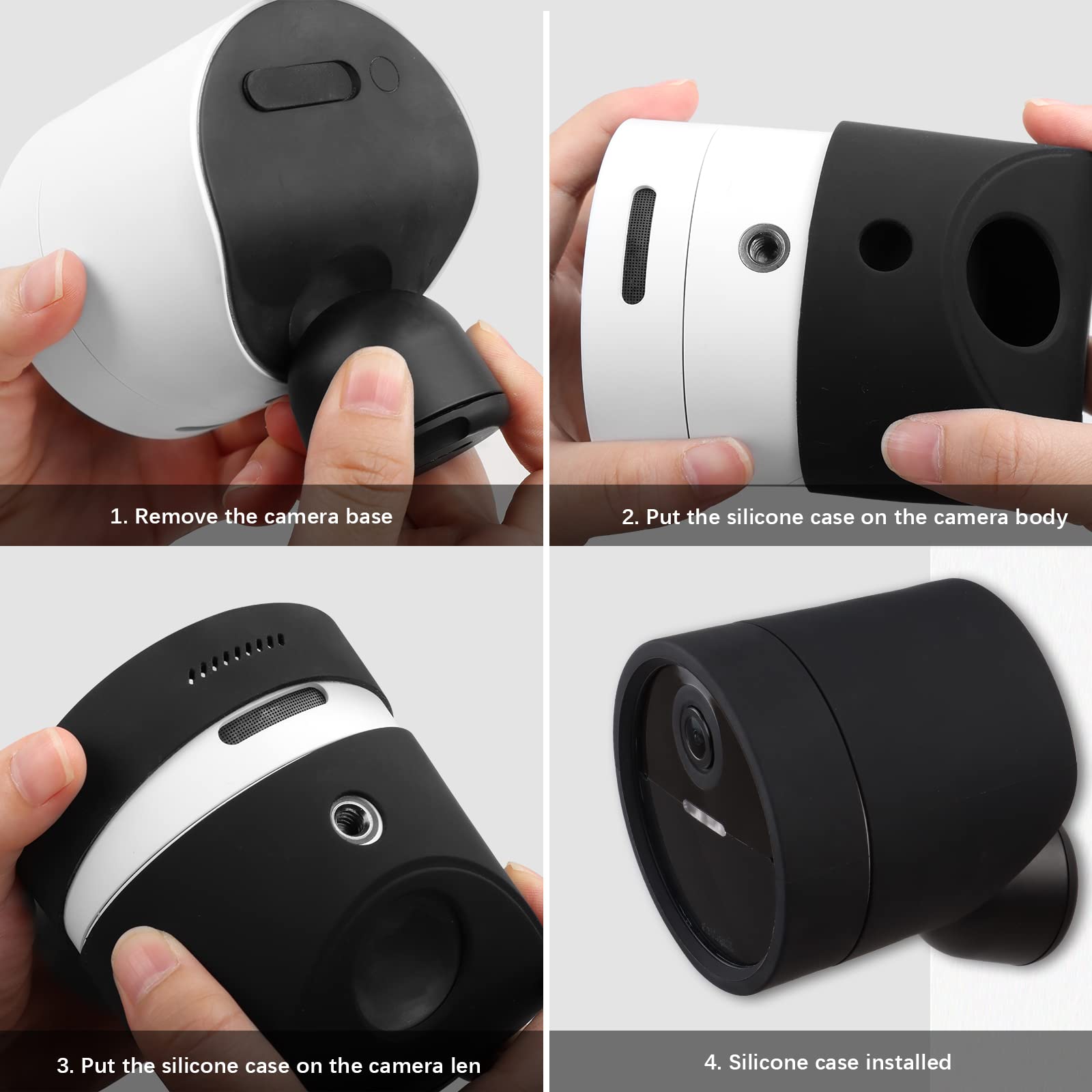 Holaca Weatherproof Silicone Skin For Simplisafe Wireless Outdoor Security Camera Anti Scratch Protective Cover   Extra Protect