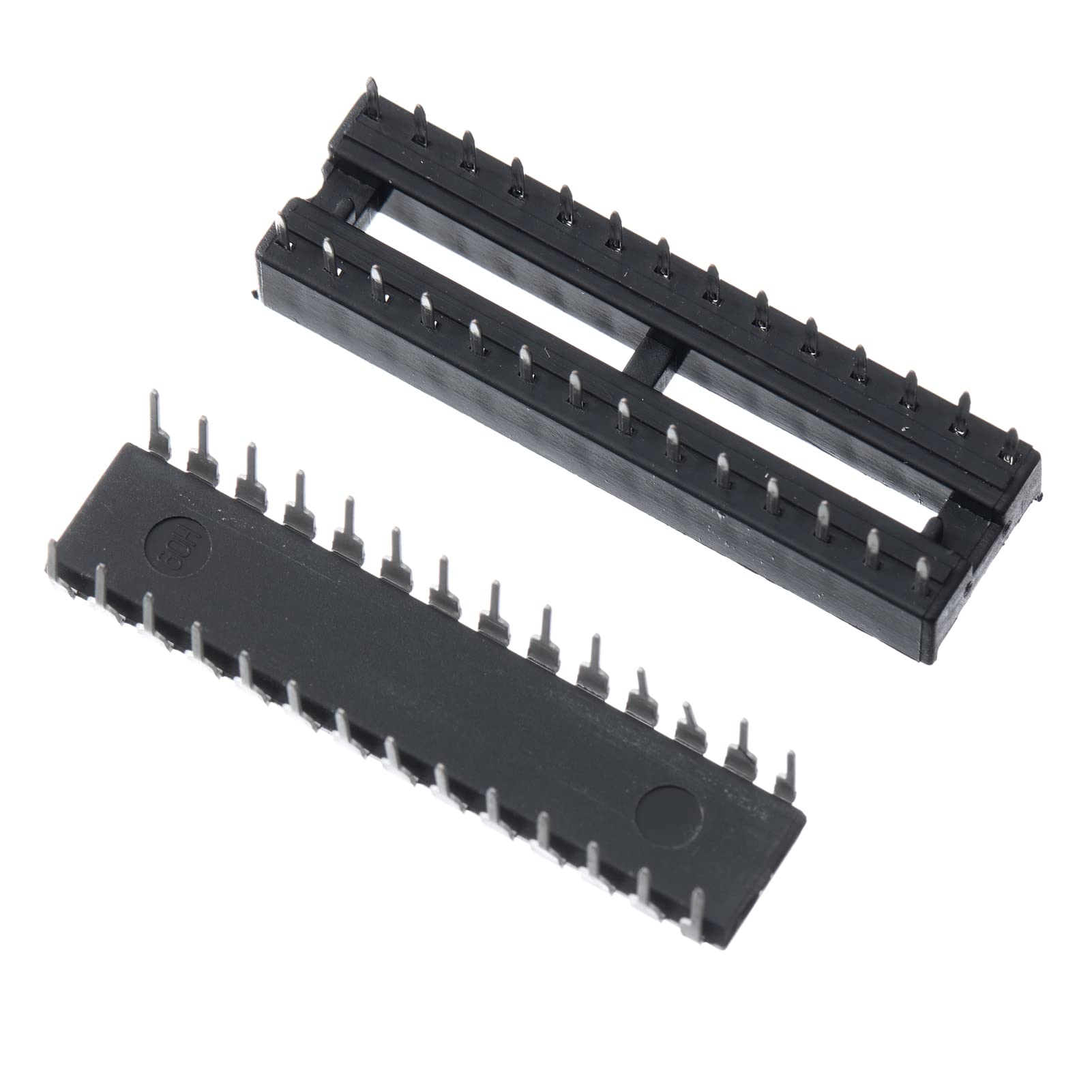 Bridgold 1Pcs Atmega328P Pu(Includes 28P Ic Base) 8 Bit Microcontroller,4/8/16/32K Bytes In System Programmable Flash,Dip 28.