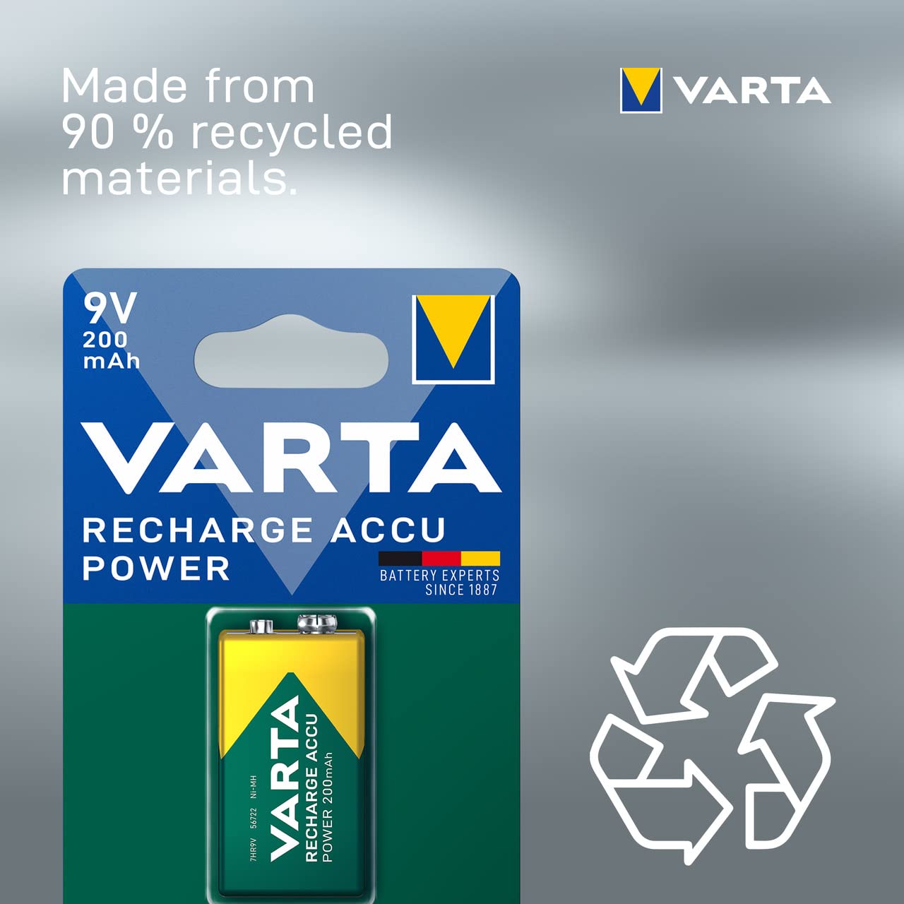 Varta 9V Nimh Rechargeable Battery