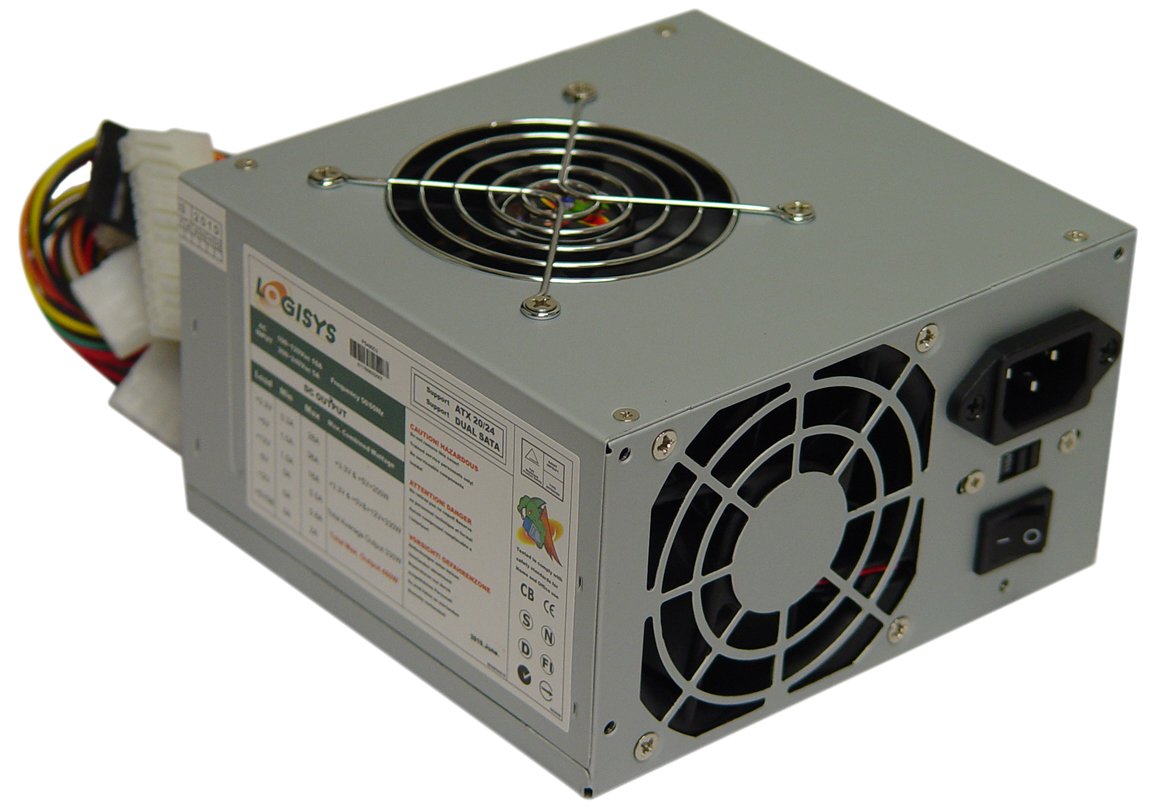 Logisys Corp. 480W 240 Pin Dual Fan 20+4 Atx Power Supply Ps480D2