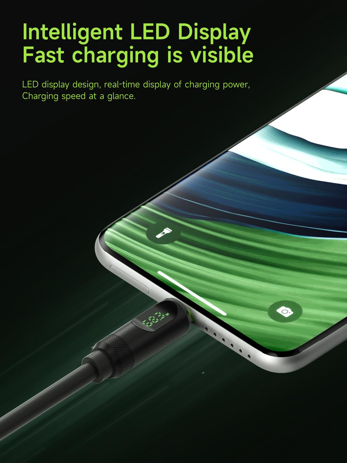 Hagibis USB 4 Cable LED Display 240W Fast Charging 8K 40Gbps Thunderbolt 4/3 Black