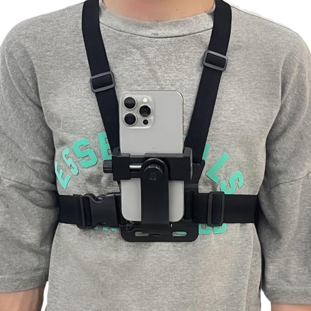 Generic Mobile Phone Chest Strap Mount Harness And Head Strap Holder Kit For Vlog/Pov Phone Holder Compatible With Iphone,Samsun
