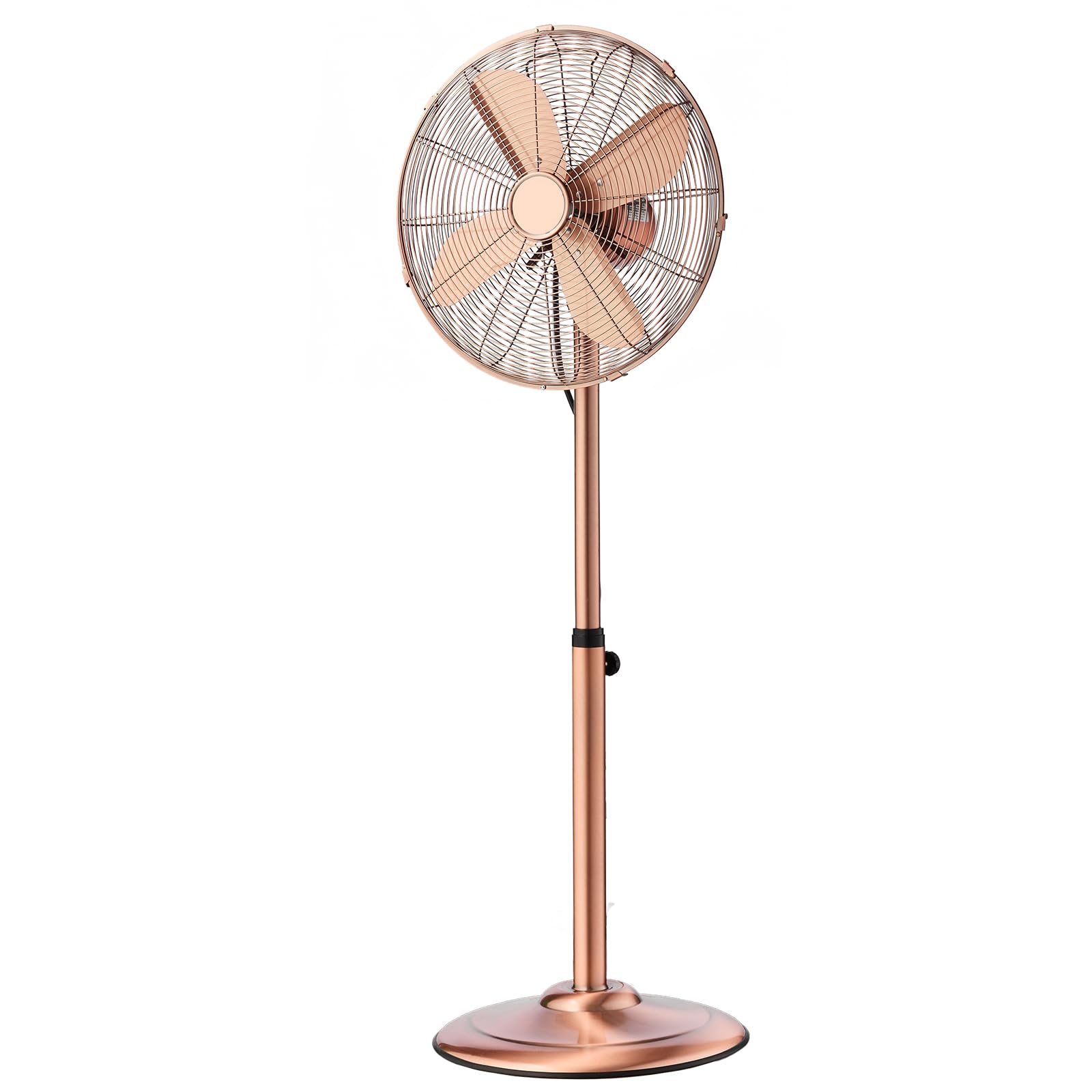 VEVOR 16-Inch High Velocity Pedestal Fan, 1450 CFM Industrial Standing Floor Fan with Handle, 75 Oscillating, 3-Speed Adjustable