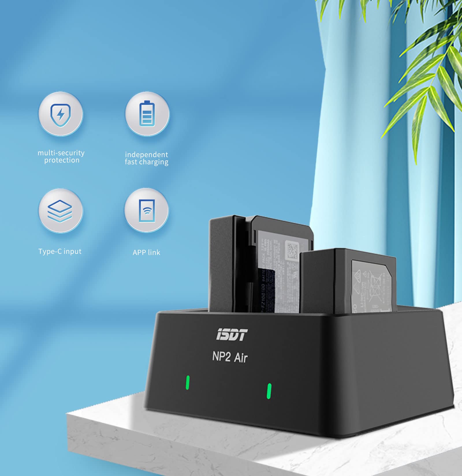 Limeta Np Fz100 Np Fw50 Np Bx1 Fast Camera Battery Charger 25W Dual Port Charging Station Compatible With Sony Batteries Dsc Rx1