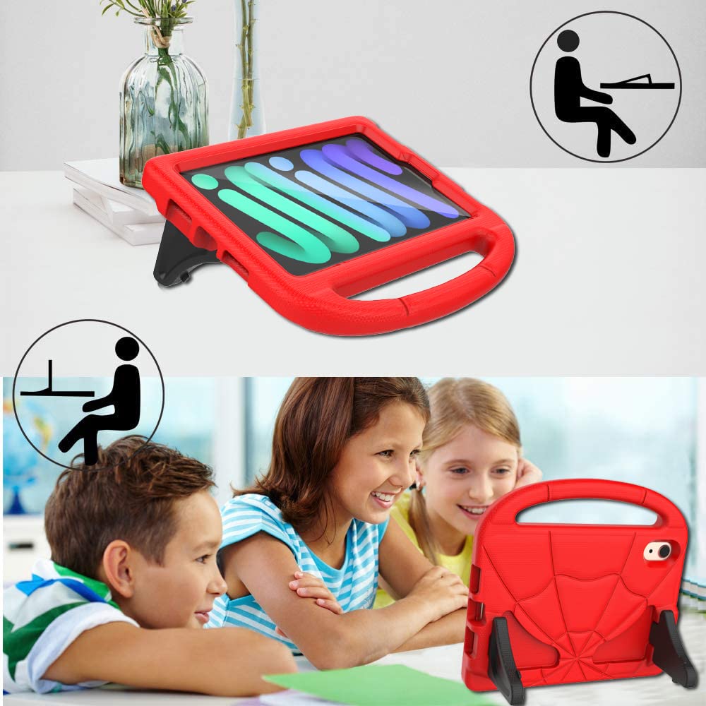 Ipad Mini 6 Case For Kids 2021 (8.3 Inch, 6Th Generation), Lainergie Lightweight Shockproof Kid Proof Cover Built In Screen Prot