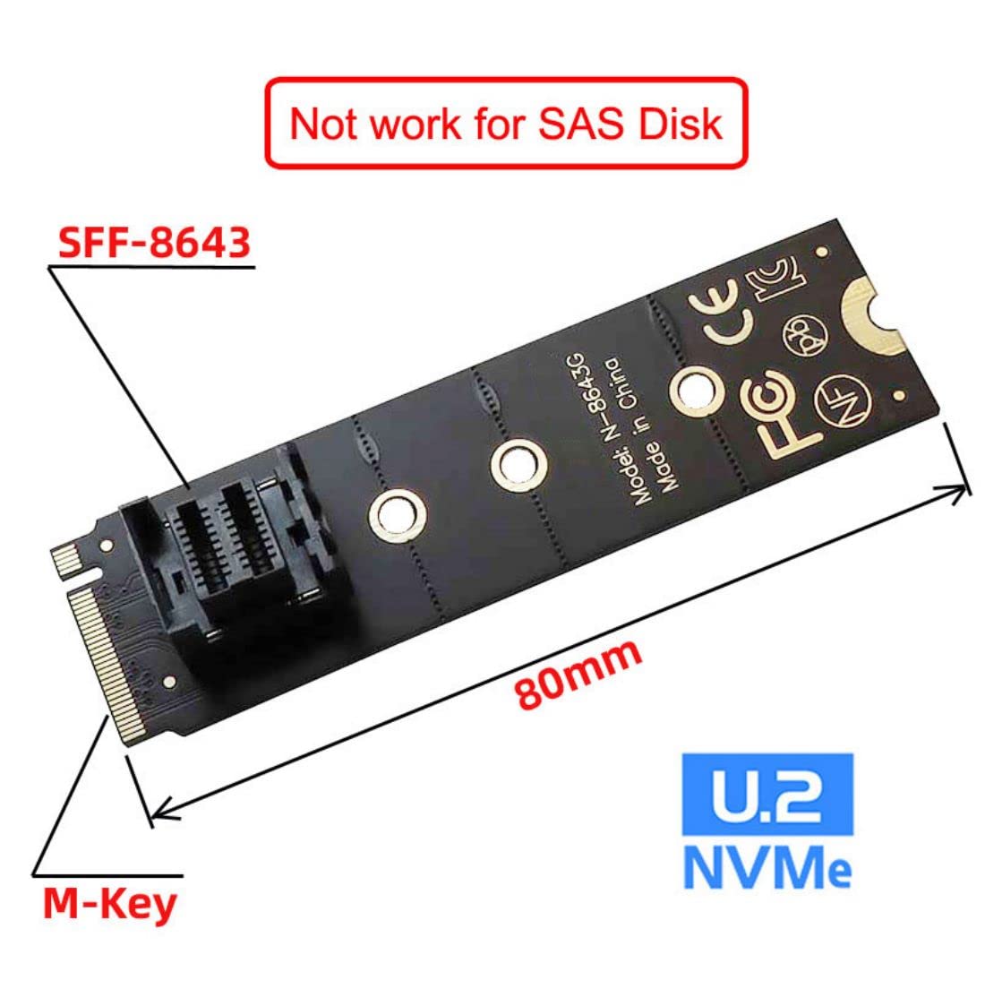 Chenyang Cy U.2 Sff 8639 Kit,M.2 Nvme Pcie4.0 Ssd To Sff 8643 Adapter For Mainboard Ssd 750 P3600 P3700 Mini Sas Hd 22X80Mm