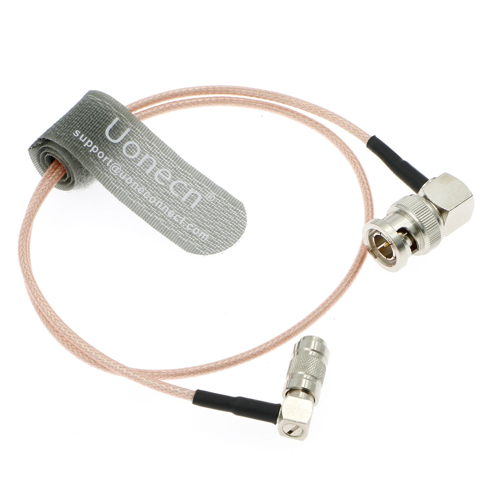 Uonecn Rg179 Right Angle Bnc To Right Angle Din 1.0/2.3 Mini Bnc 75Ohm Coaxial Cable Video Cable For Blackmagic Hyperdeck Shuttl