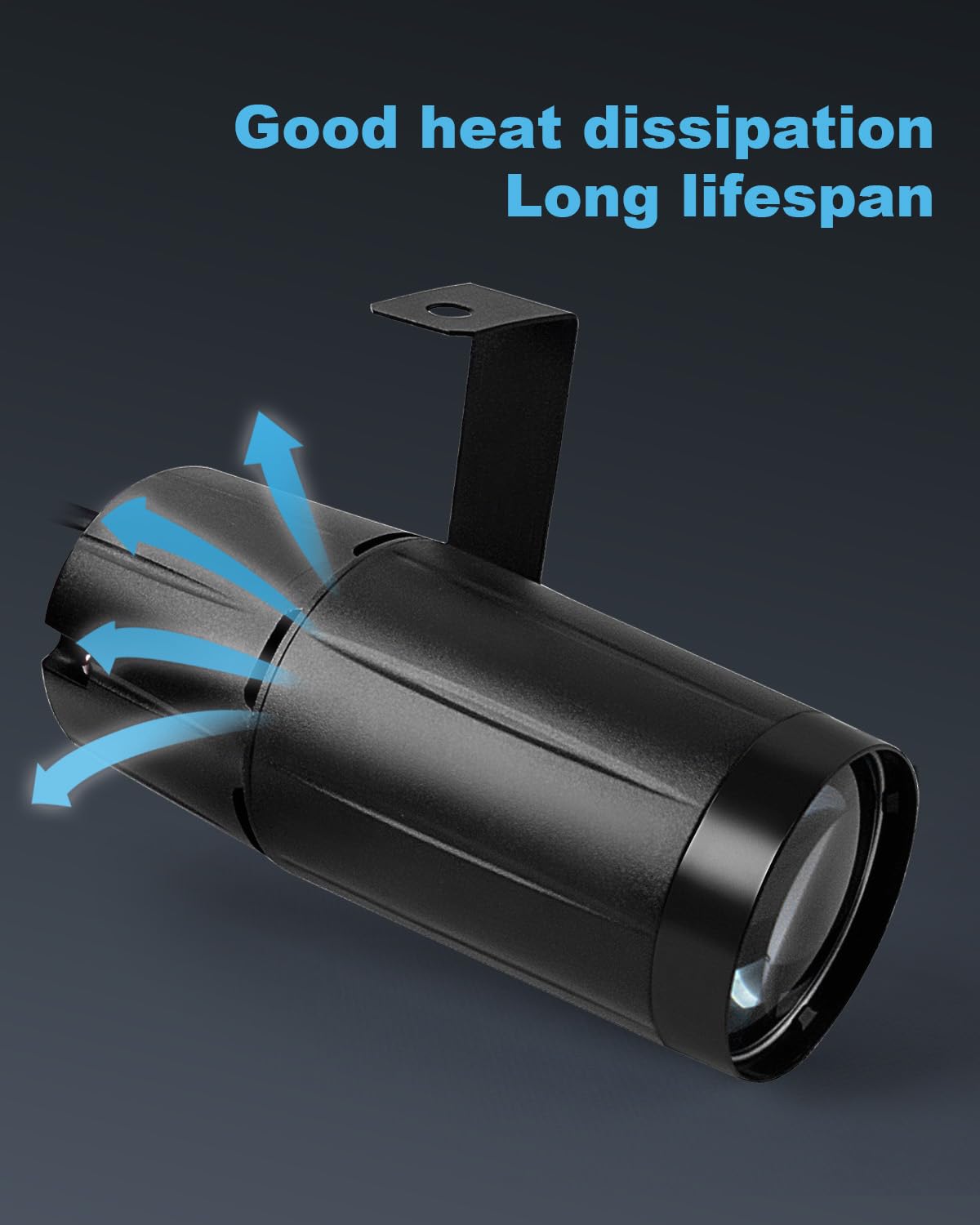 Disco Ball Pin Light, Palujorty 10W Disco Spotlight Plug In For Mirror Ball Party