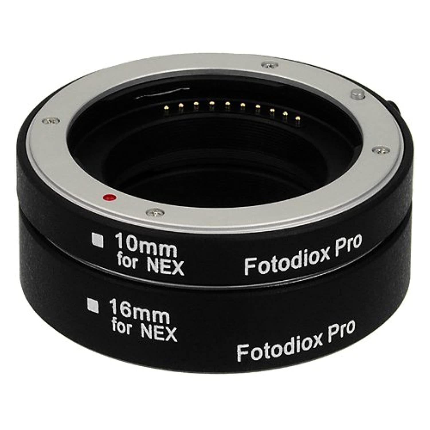 Fotodiox Pro Automatic Macro Extension Tube Kit for Sony EMount (NEX) Mirrorless Camera System with Auto Focus (AF) and TTL aut