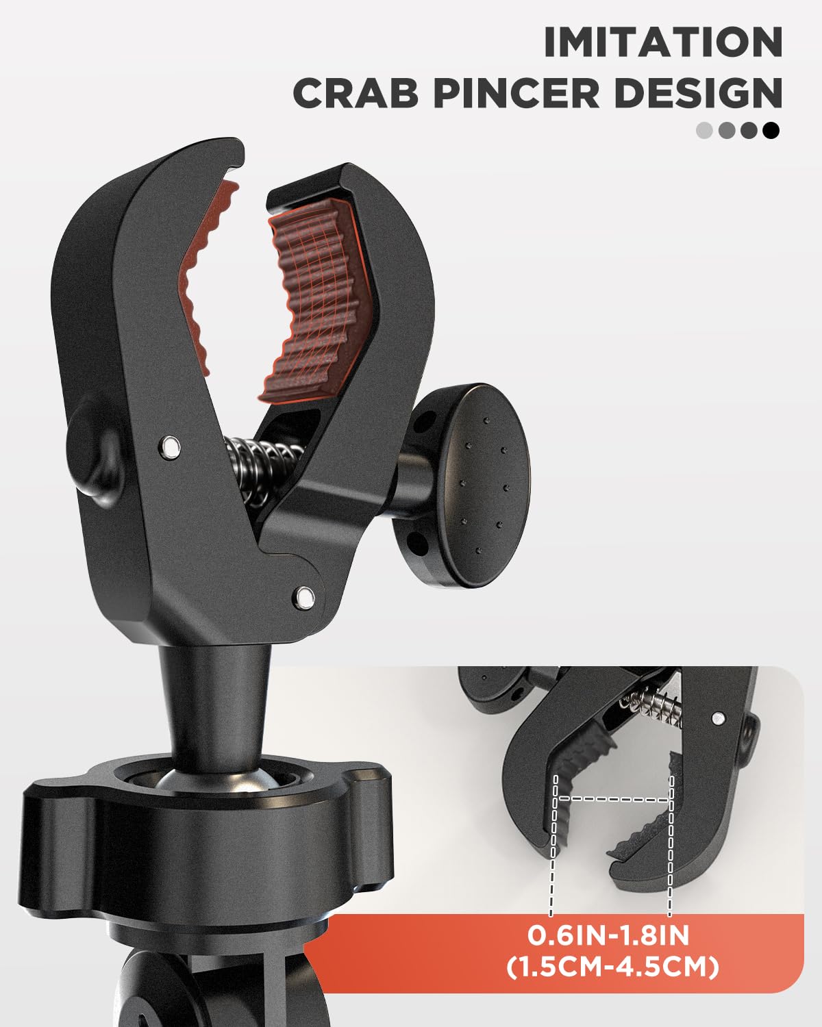 Ipow Rearview Mirror Phone Holder For Car 360Rotatable And Retractable, Auto Clamp Car Phone Mount With Multi-Angle Adjustment C