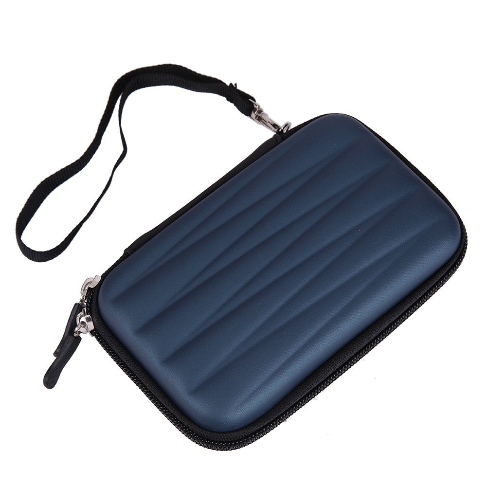 Wolfano Blue Blue ZigZag Case For Sony HdE1 2.5 Inch 1 Tb External Hard Disk (Blue, Shock Proof, Scratch Proof,Water Proof,)