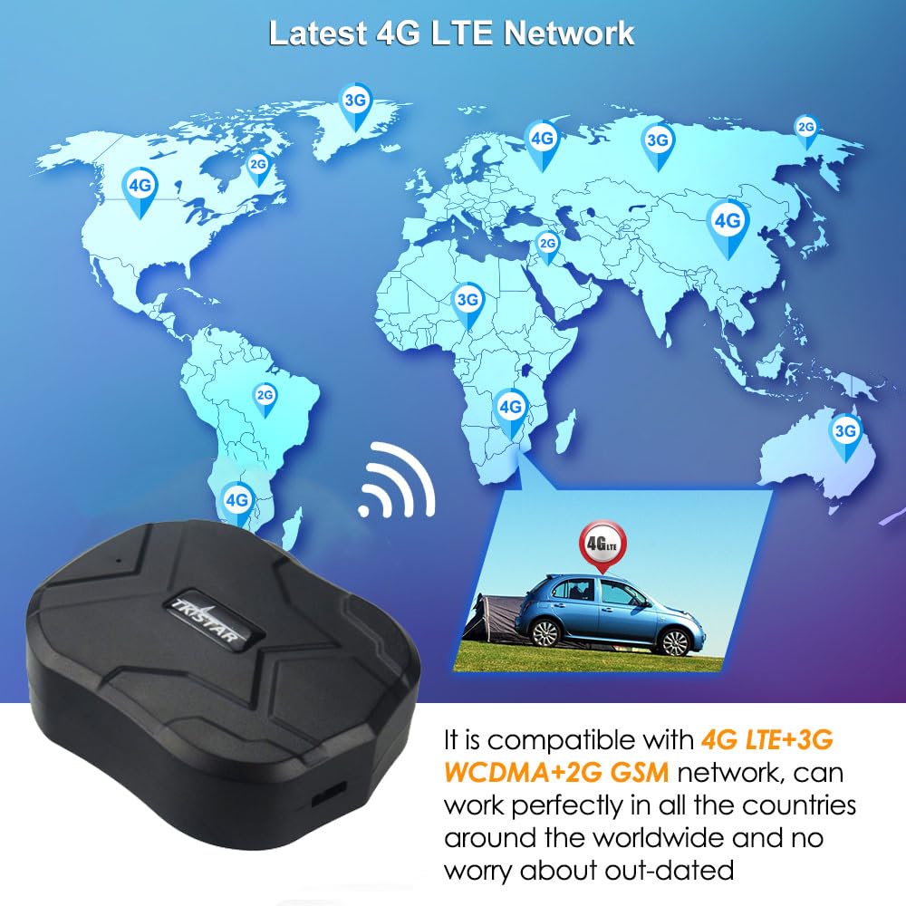 Tkstar 4G Gps Tracker For Vehicles 10000Mah Magnetic Car Gps Tracker Locator Real Time Anti Theft Tracking Device For Vehicles,