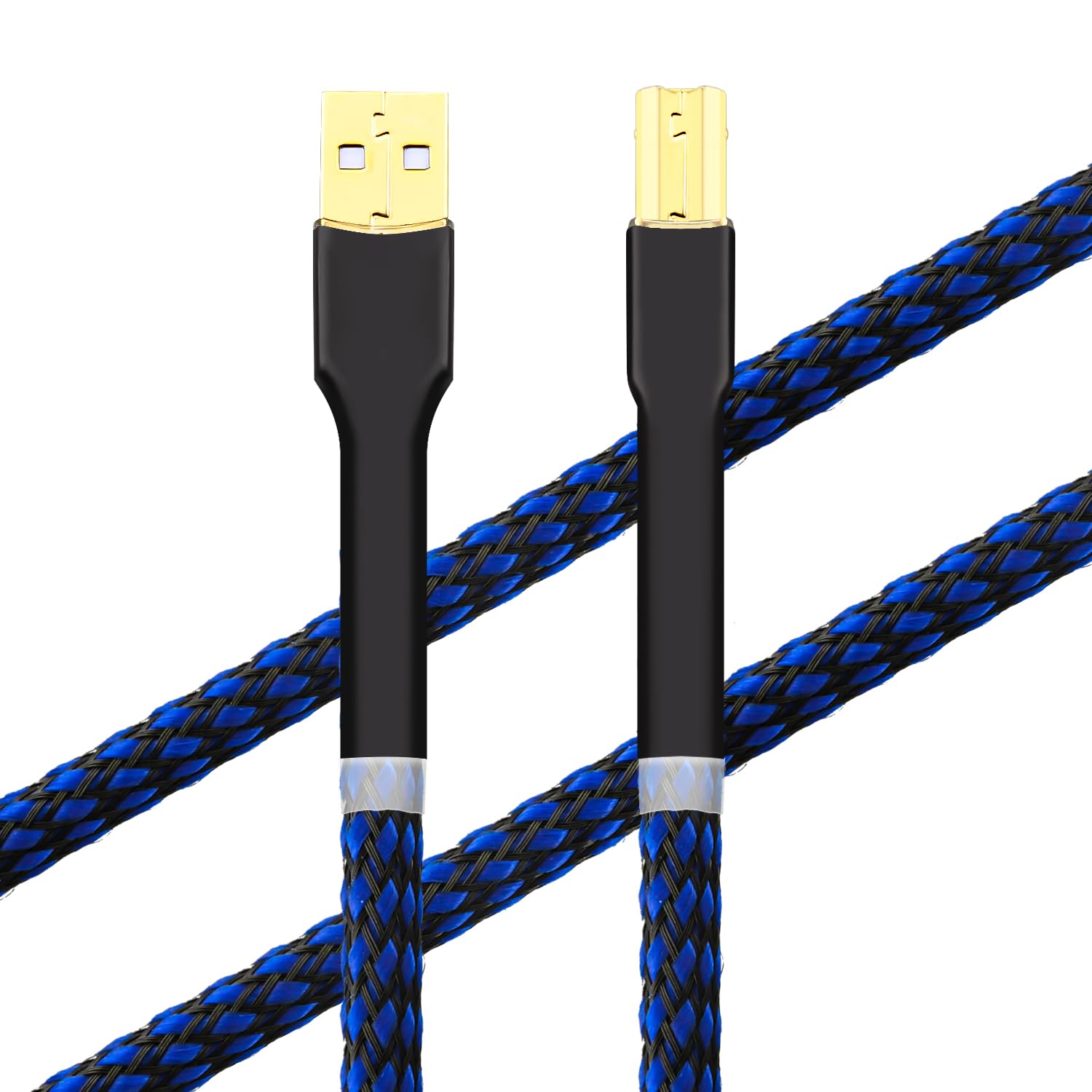 Viborg Hifi Usb Cable 4.9Ft/1.5M Dac A B Occ Digital Ab Audio A To B Hi End Usb Cord For Digital To Analog Converter (Dac)