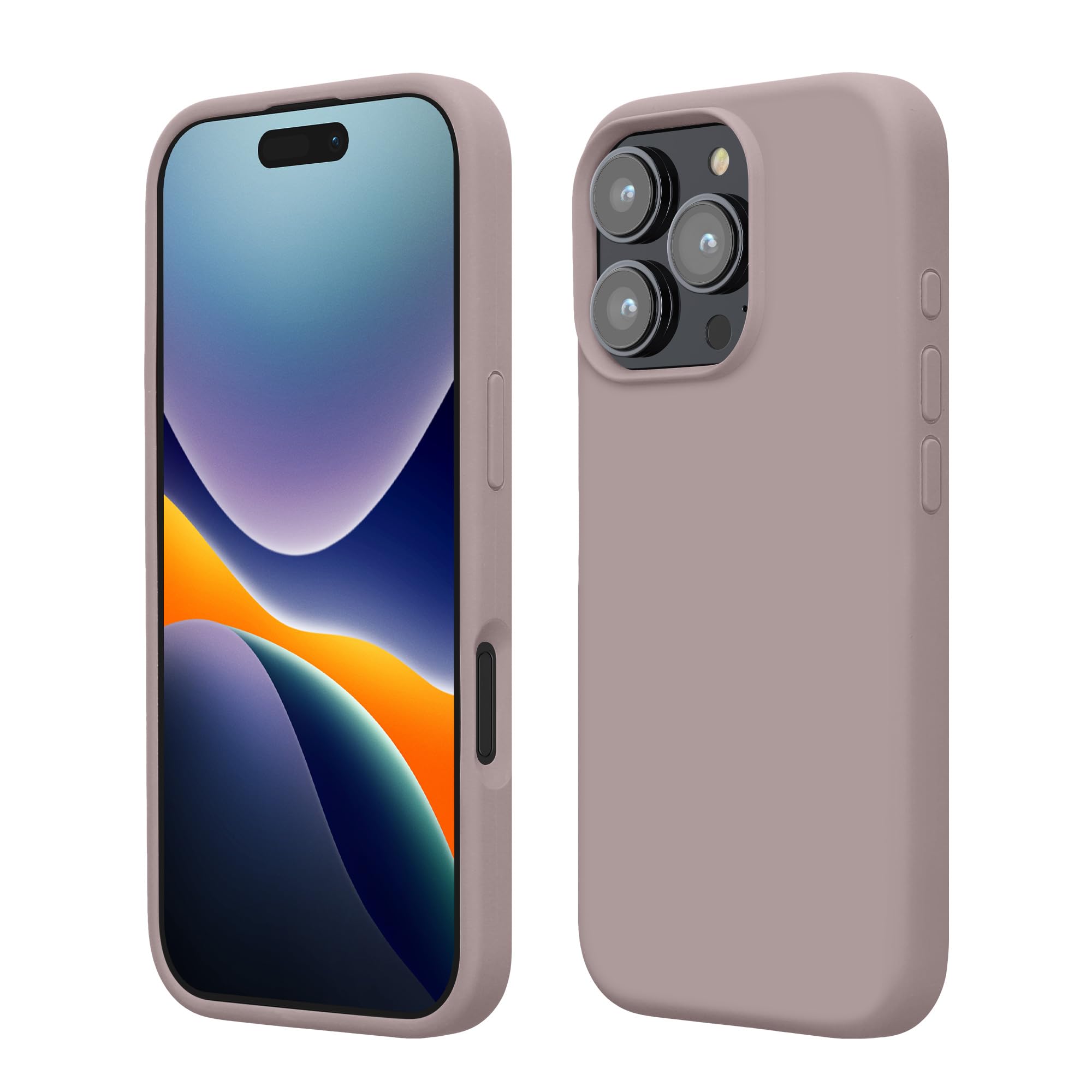 kwmobile Case Compatible with Apple iPhone 16 Pro Case - TPU Silicone Phone Cover with Soft Finish - Purple Cloud