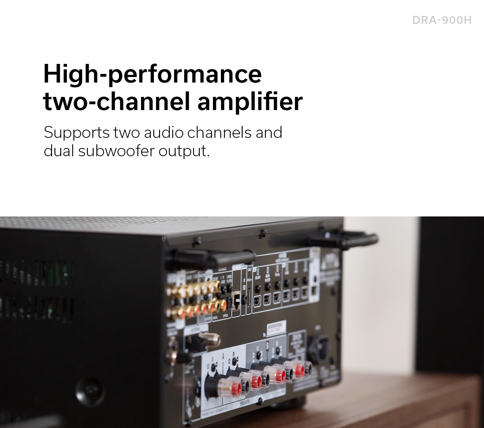 Denon Receiver Dra 900H   2 Channel Stereo Network Receiver   100W/Ch. Hi Fi Amplification, Built In Heos, Hdcp 2.3 Processing W