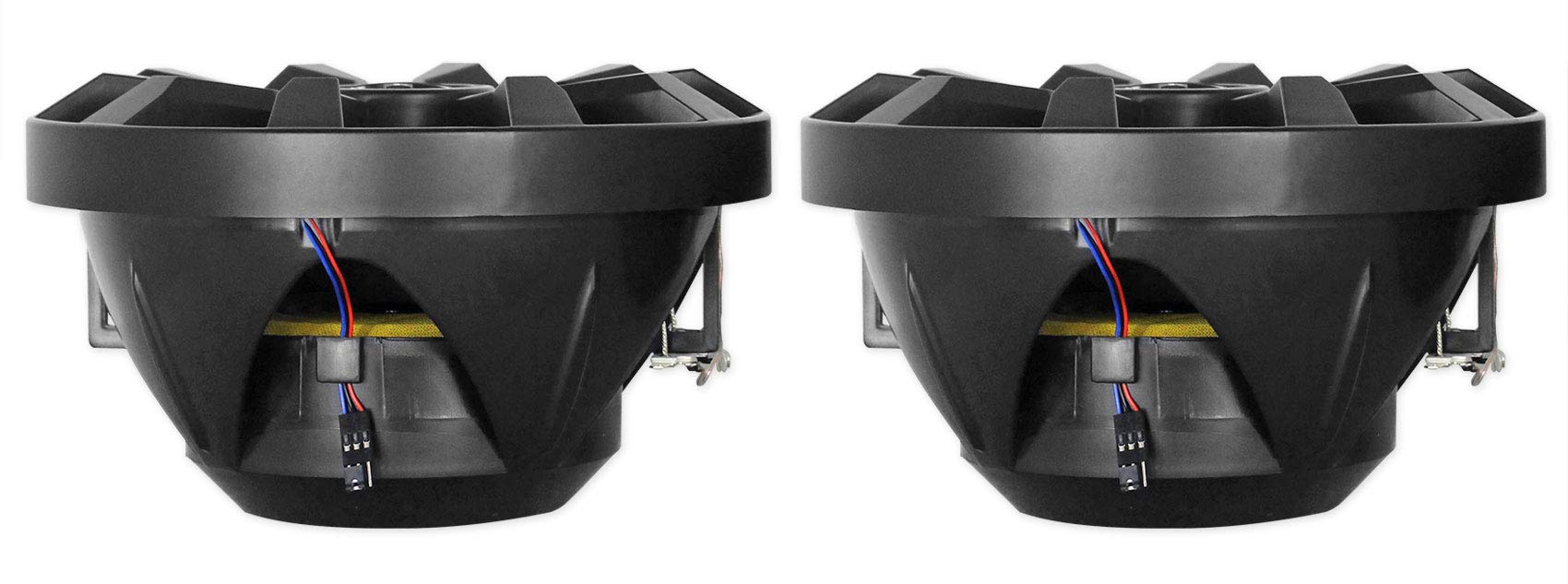 Rockville (2) Rkl80Mb 8 900 Watt Marine Wakeboard Led Tower Speakers In Black